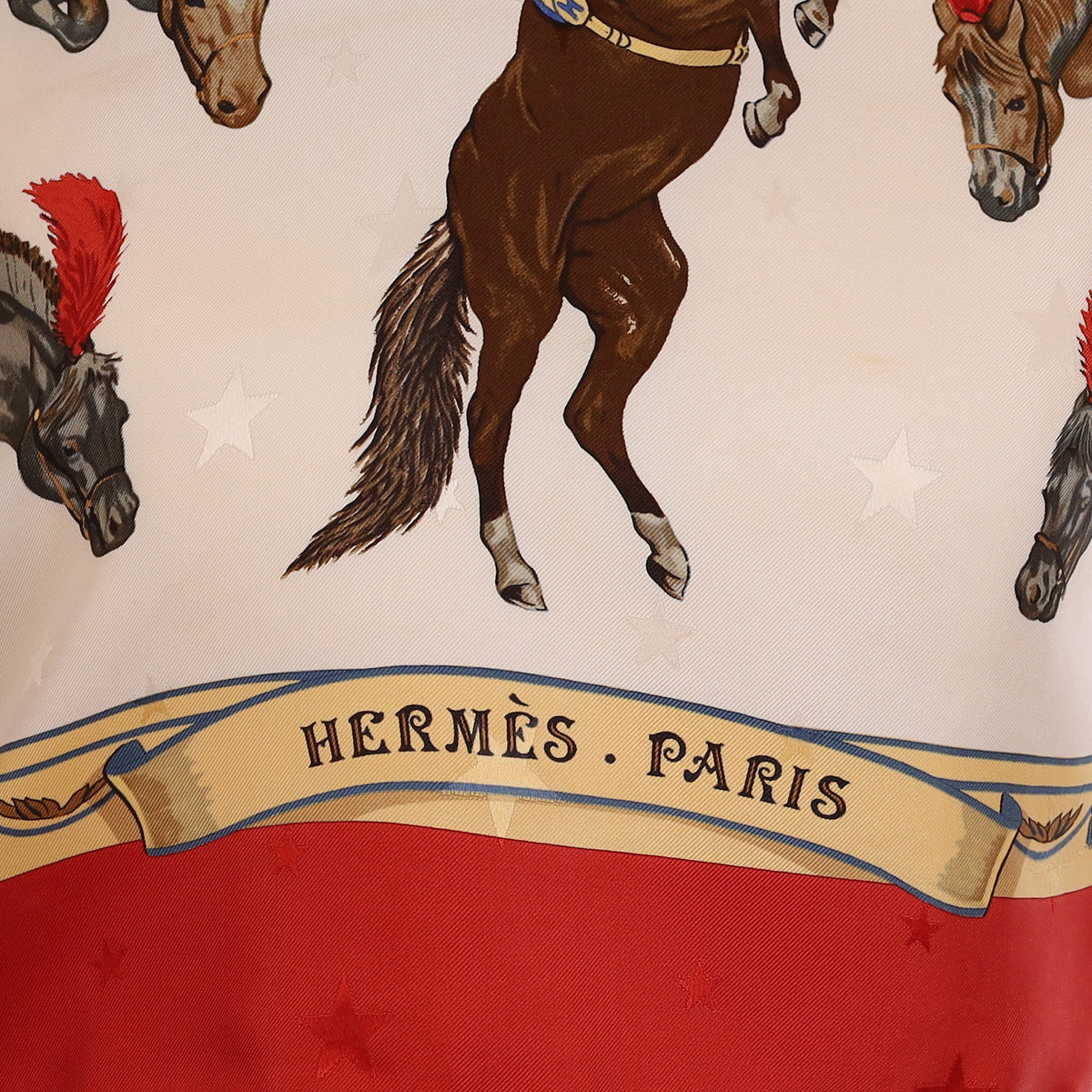 Hermès En Piste Silk Scarf