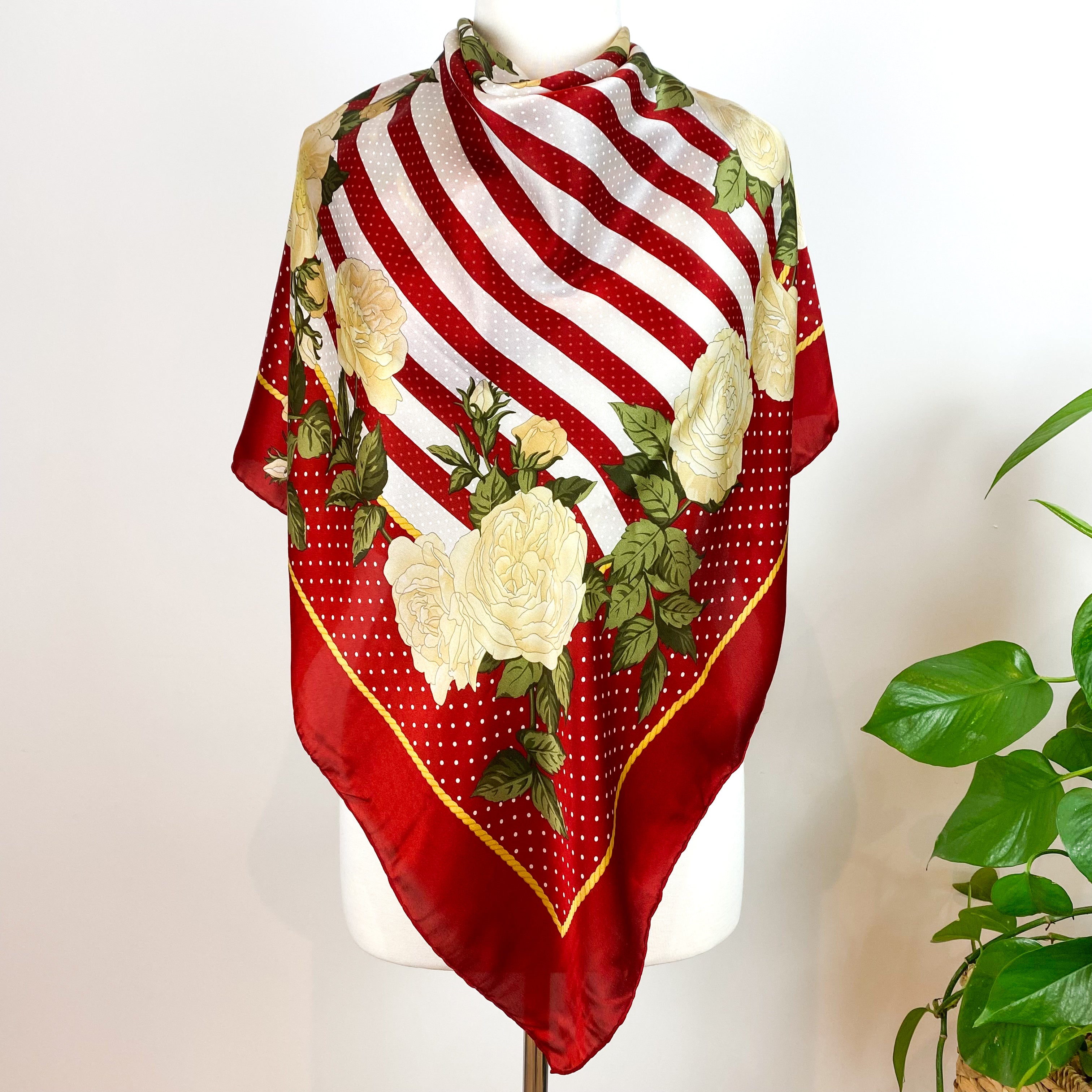 Christian Dior Italian Vintage Silk Scarf