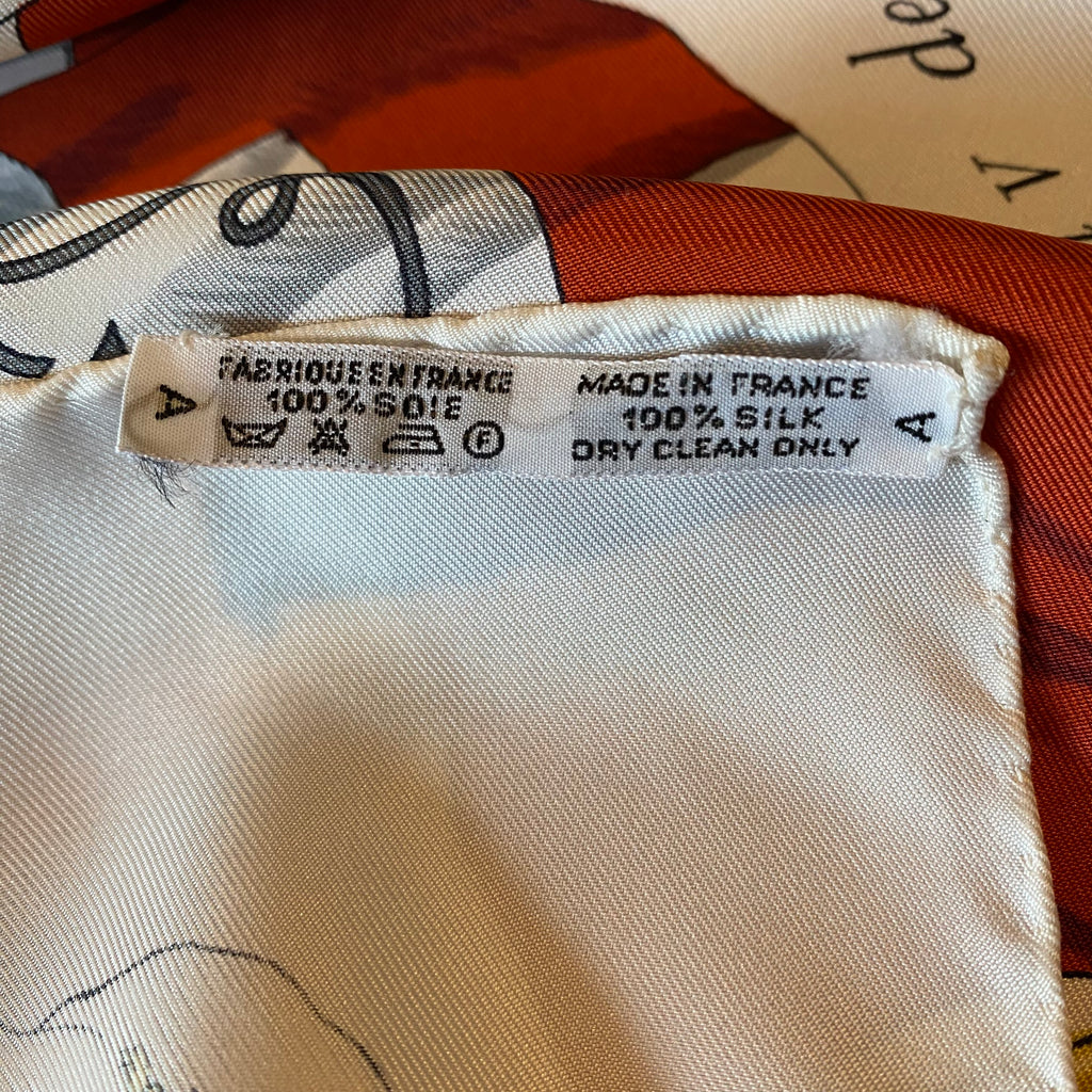 Hermès Pavois Silk Scarf