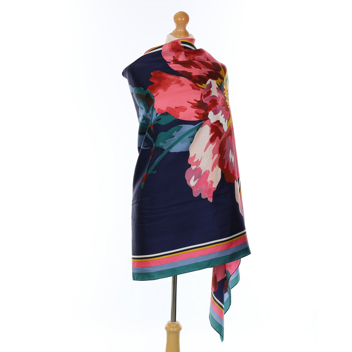 Brand New Joules Large Floral Silk Scarf