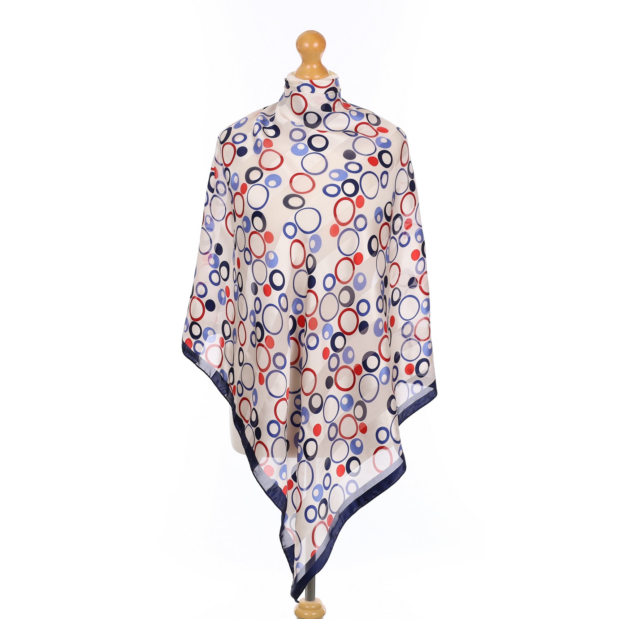 Bubble Pattern Silk Scarf