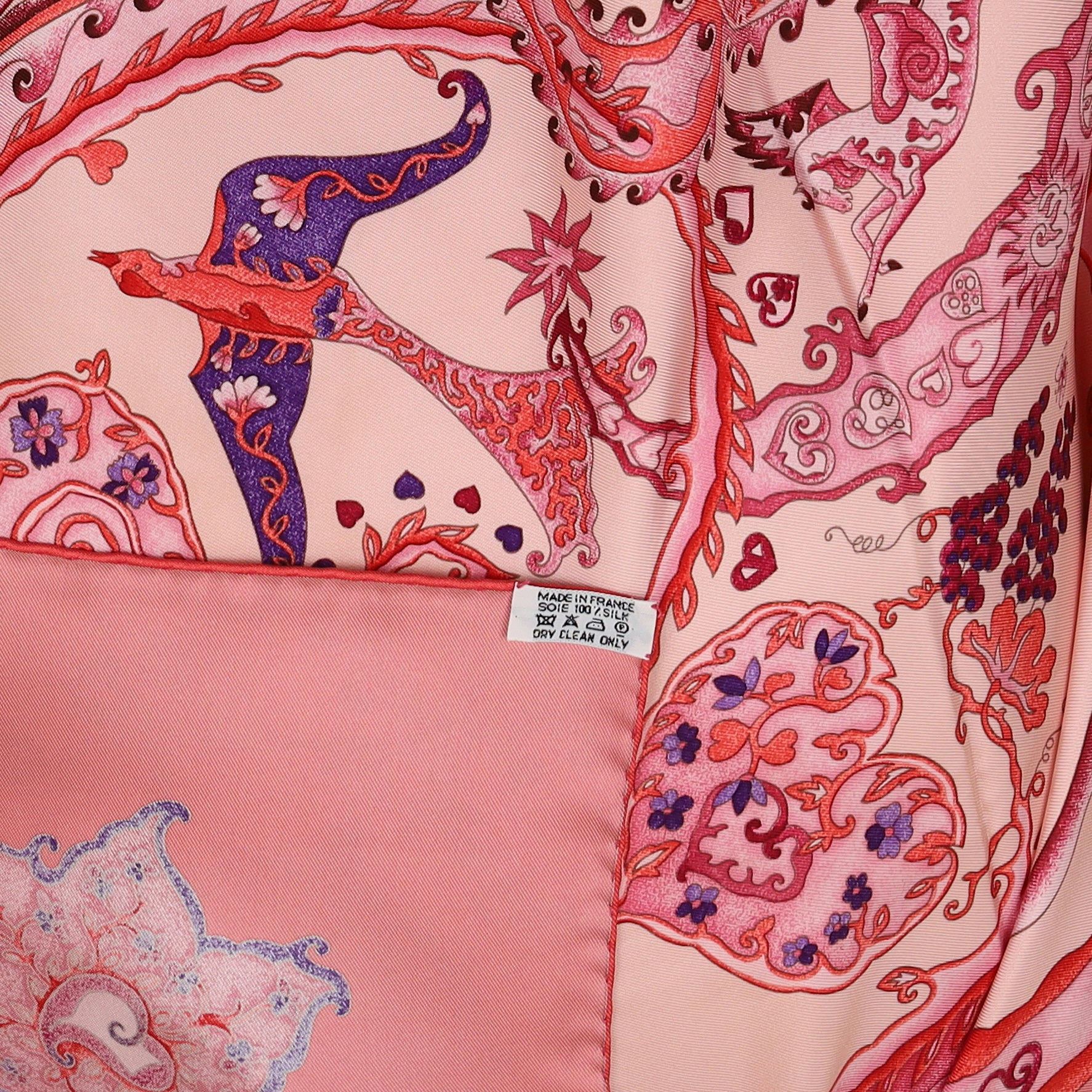 Boxed Hermès De Tout Coeur Silk Scarf Rare
