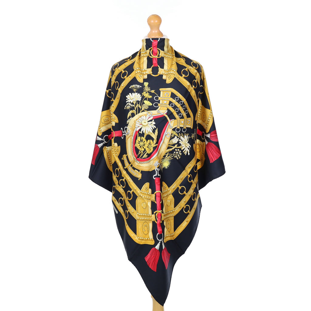 Brand New Boxed Hermès Aux Champs Silk Scarf
