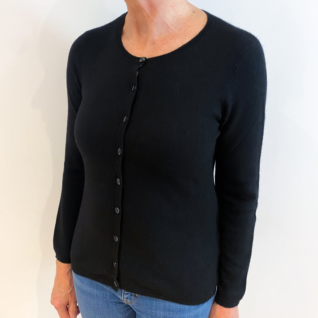 Black Cashmere Cardigan Medium