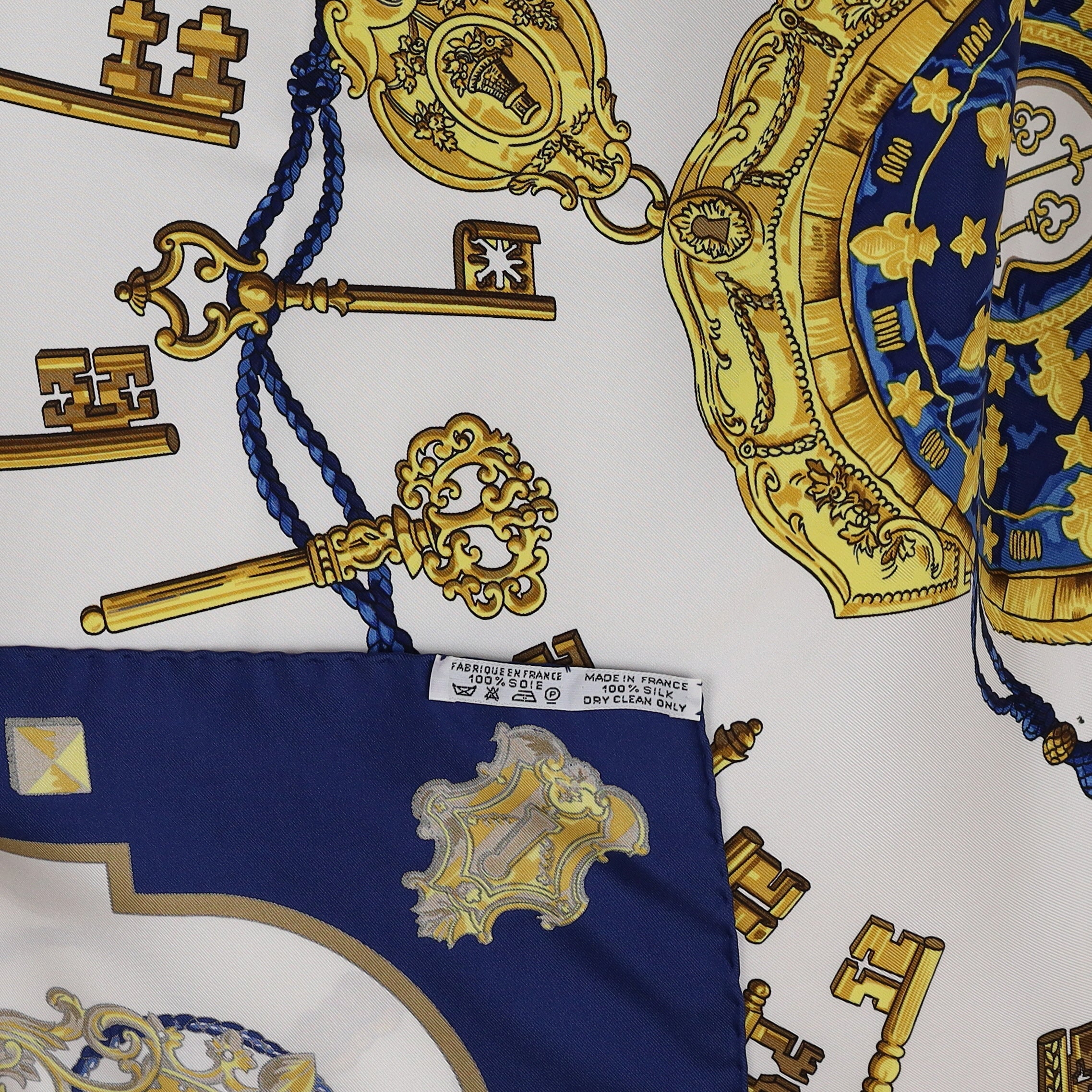 Hermès Les Clefs Silk Scarf