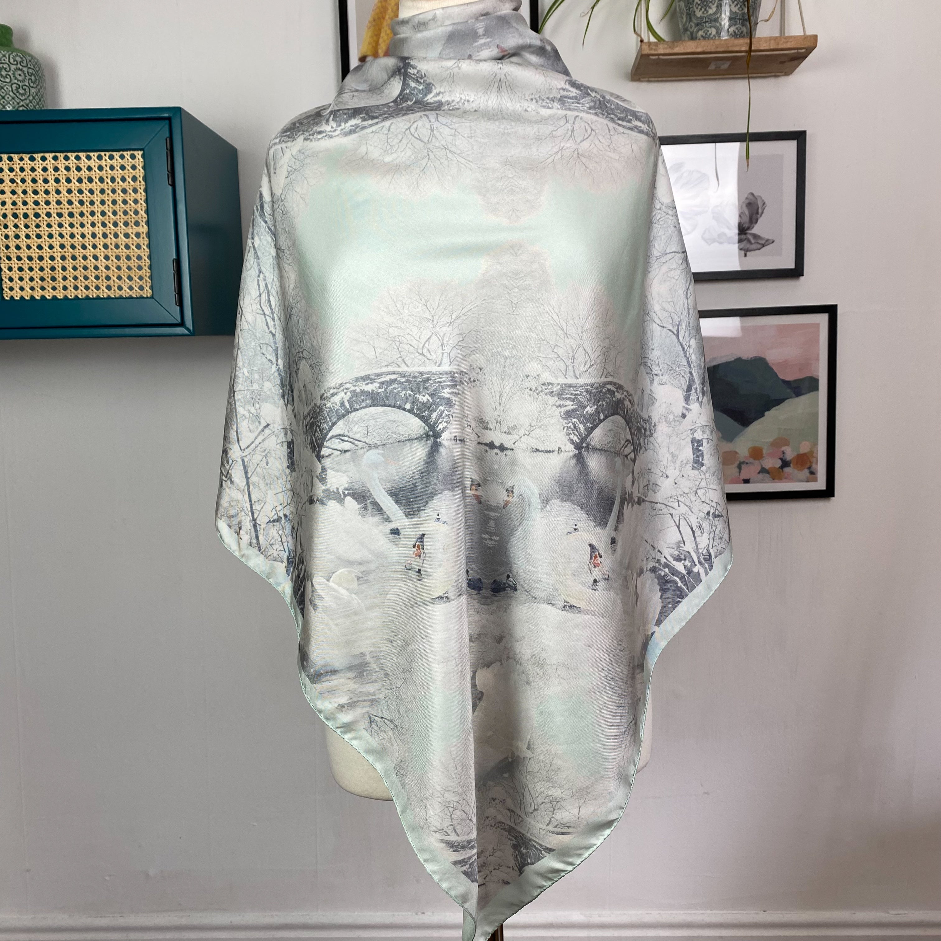 Marc Cain Monochrome Vintage Silk Scarf