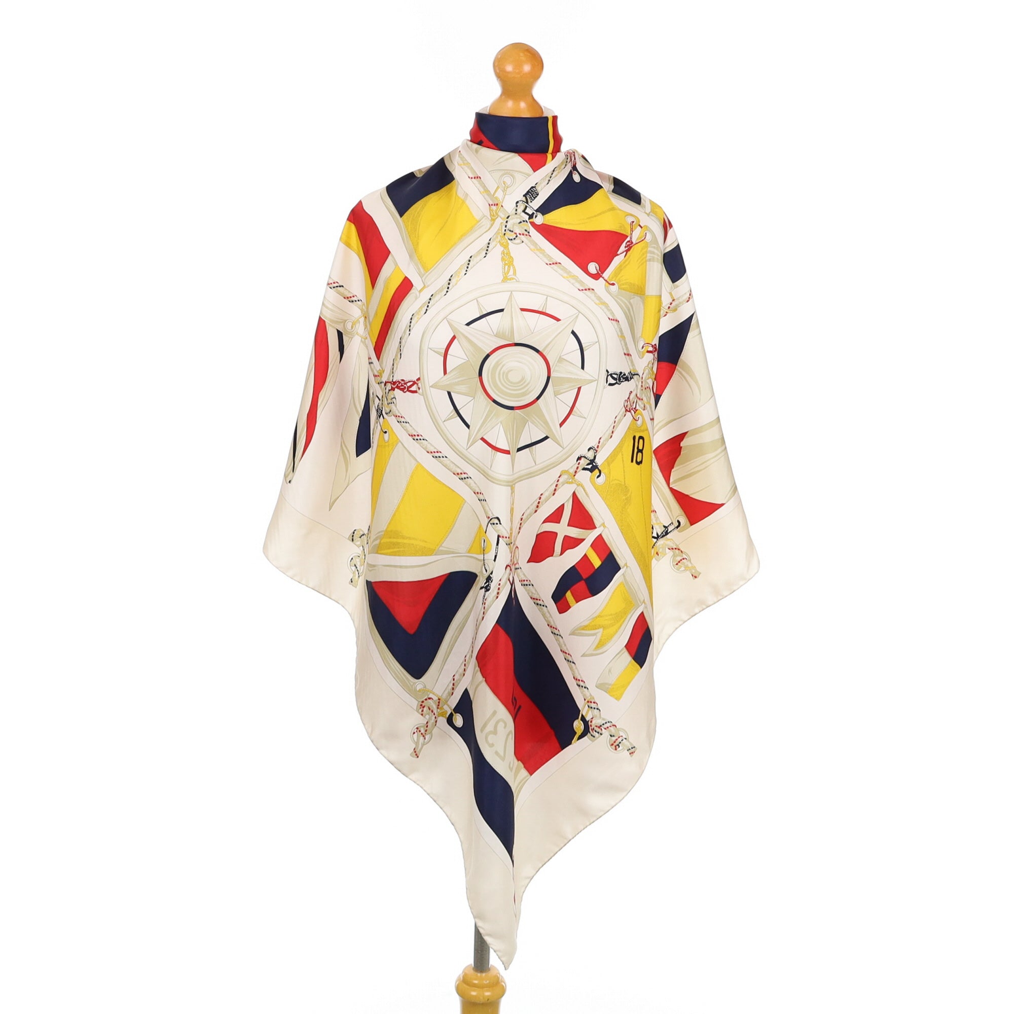 Italian Nautical Flag Silk Scarf