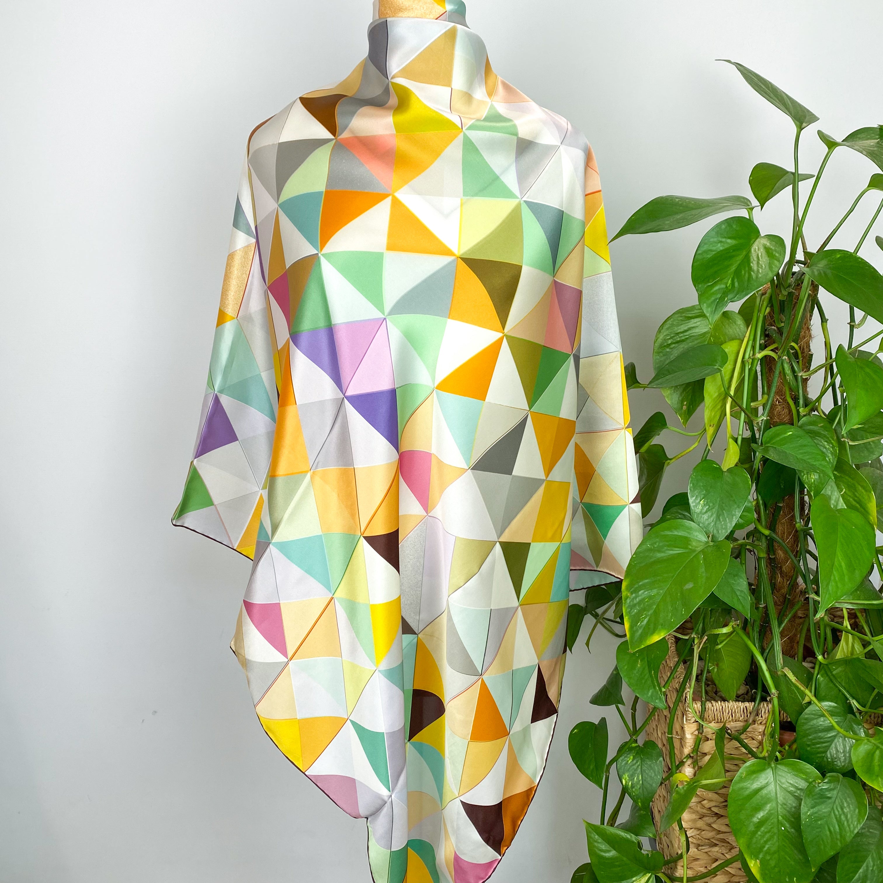Stunning Firehorse Designer Silk Scarf