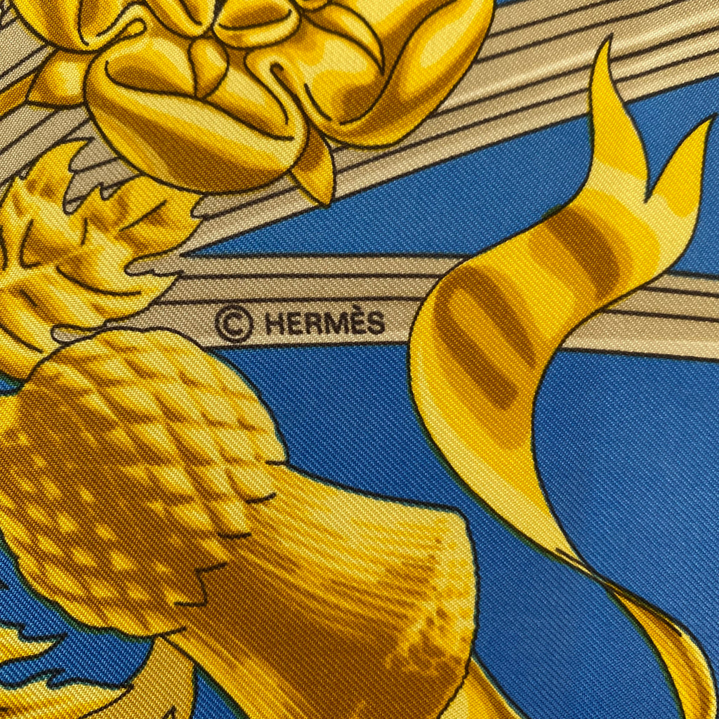 Hermès British Heraldry Silk Scarf