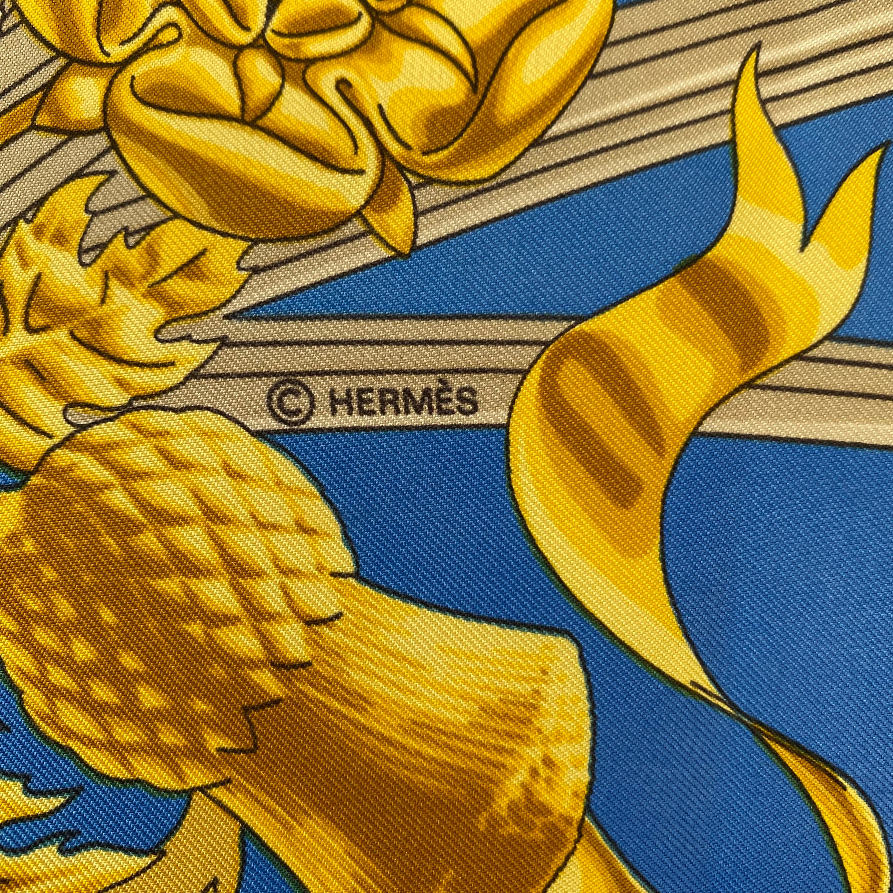 Hermès British Heraldry Silk Scarf