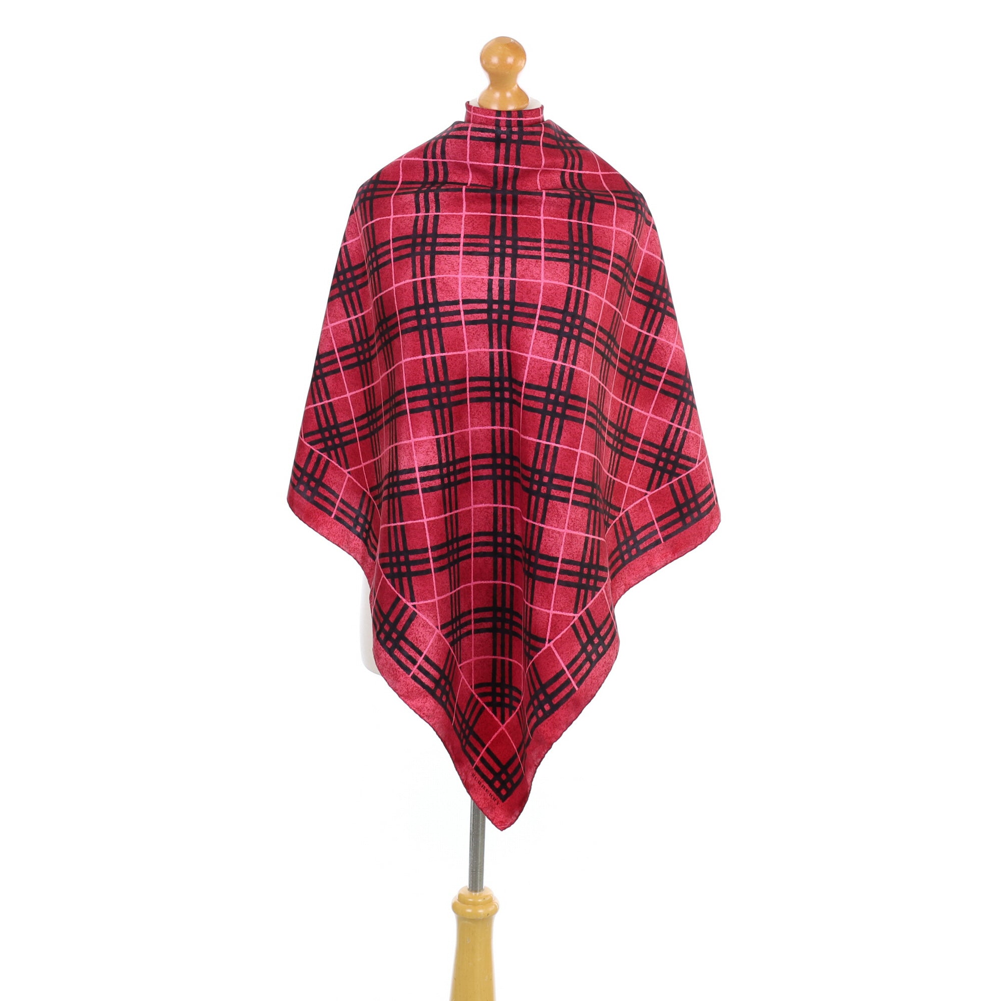 Burberry Checked Designer Silk Scarf