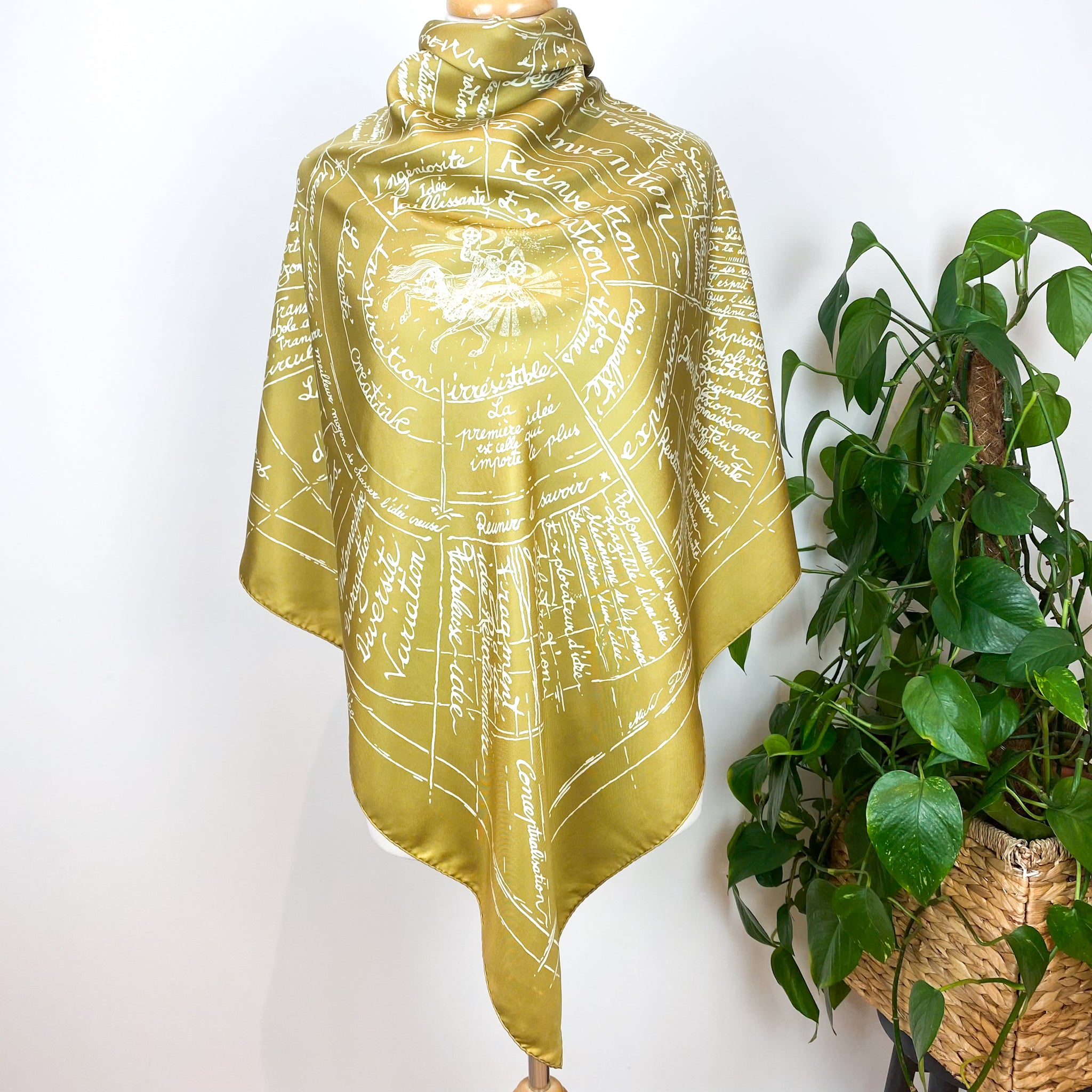 Immaculate Boxed Hermes Naissance d’une Idee Designer Silk Scarf