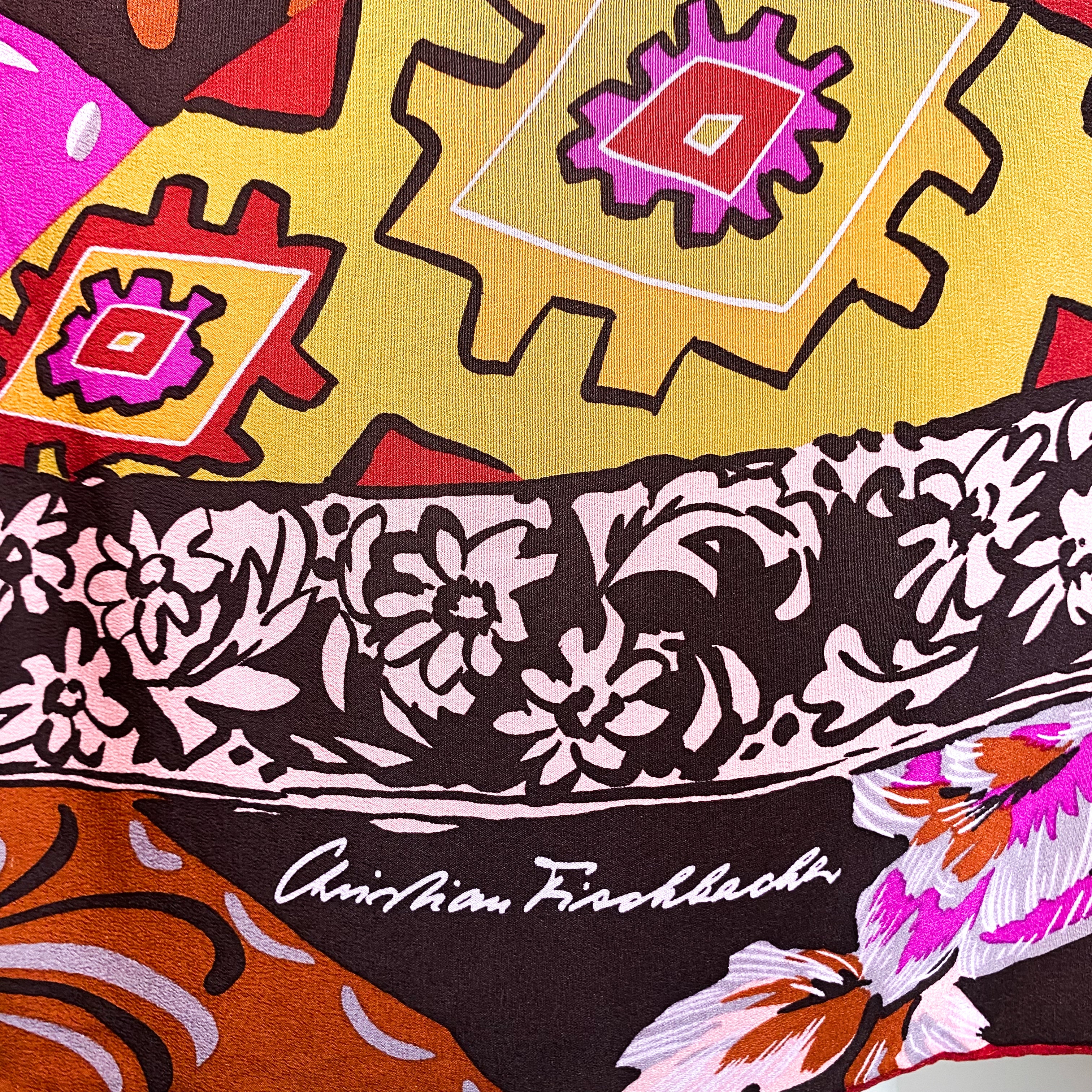 Christian Fischbacher Vintage Silk Scarf