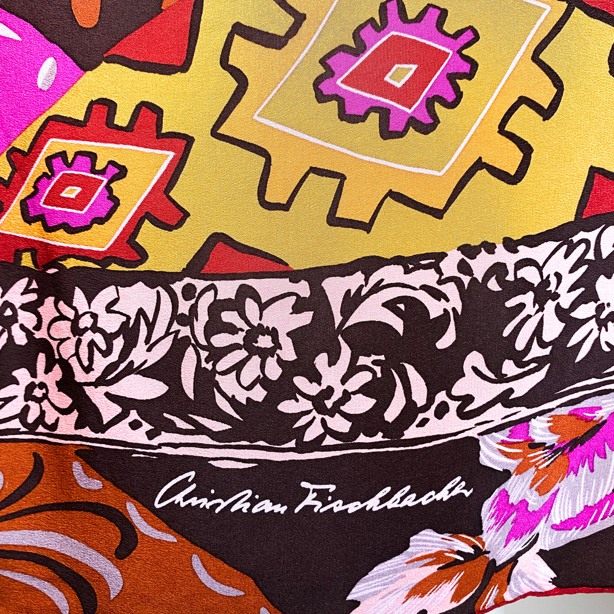 Christian Fischbacher Vintage Silk Scarf