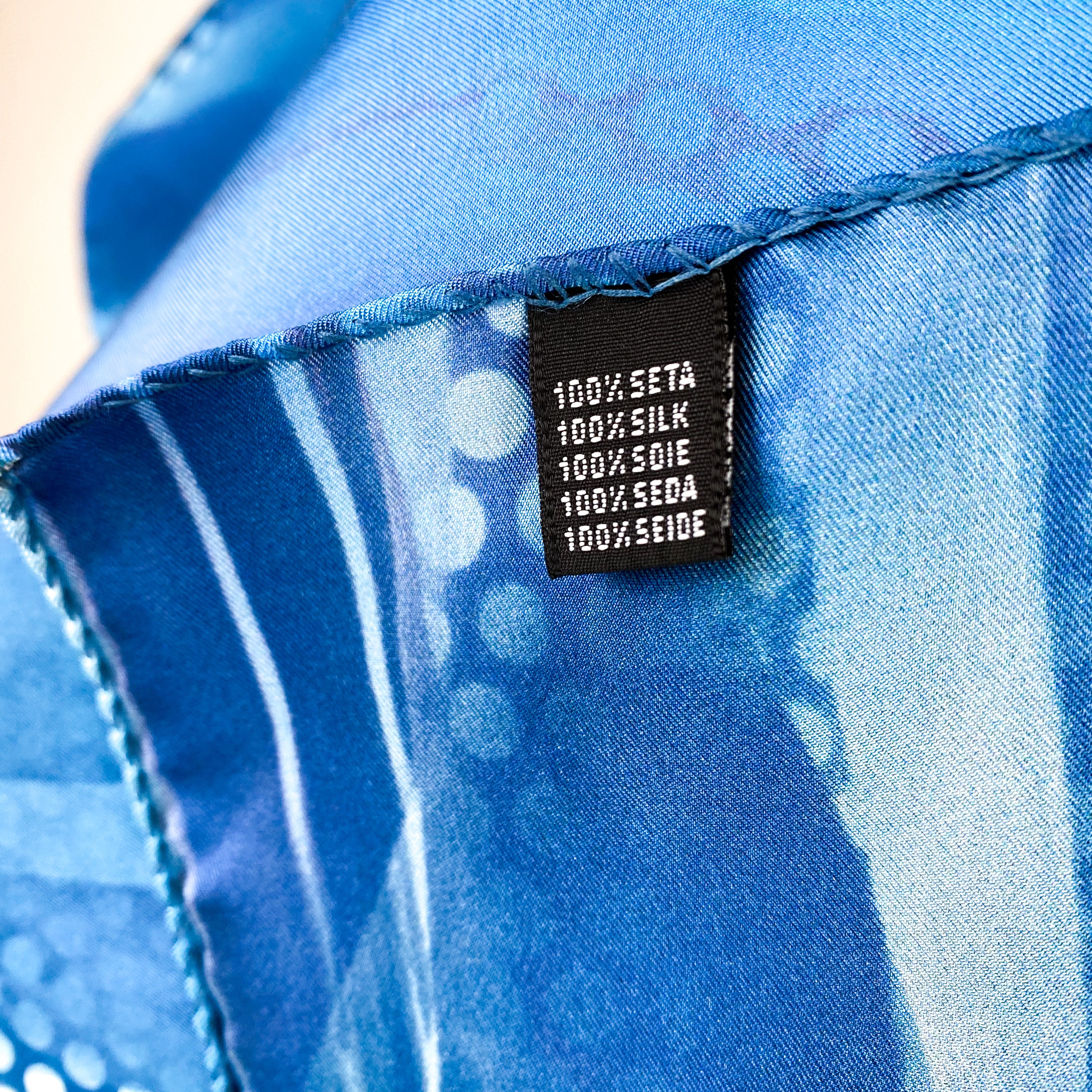 Abstract Design Italian Silk Scarf