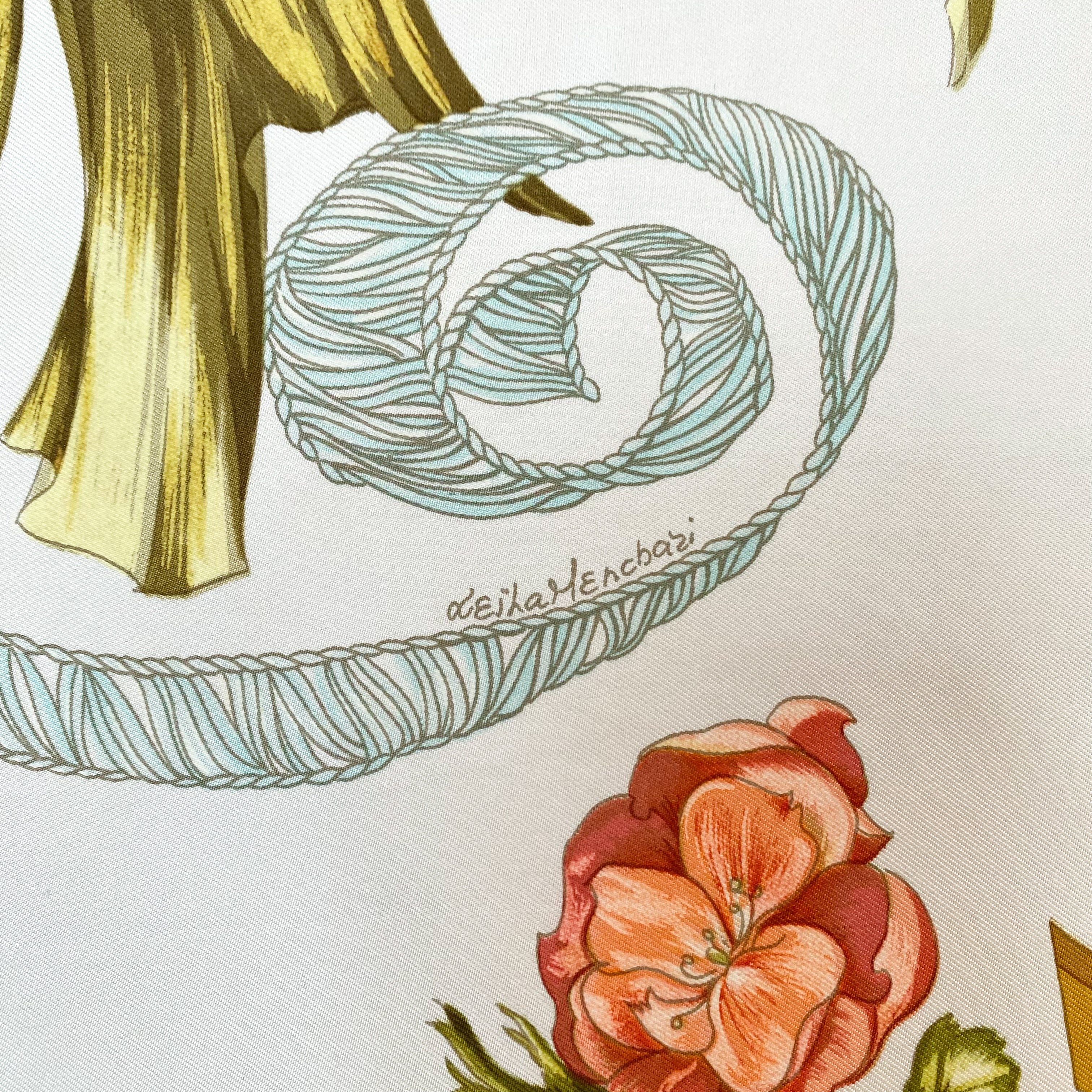 Boxed Hermès Regina Silk Scarf