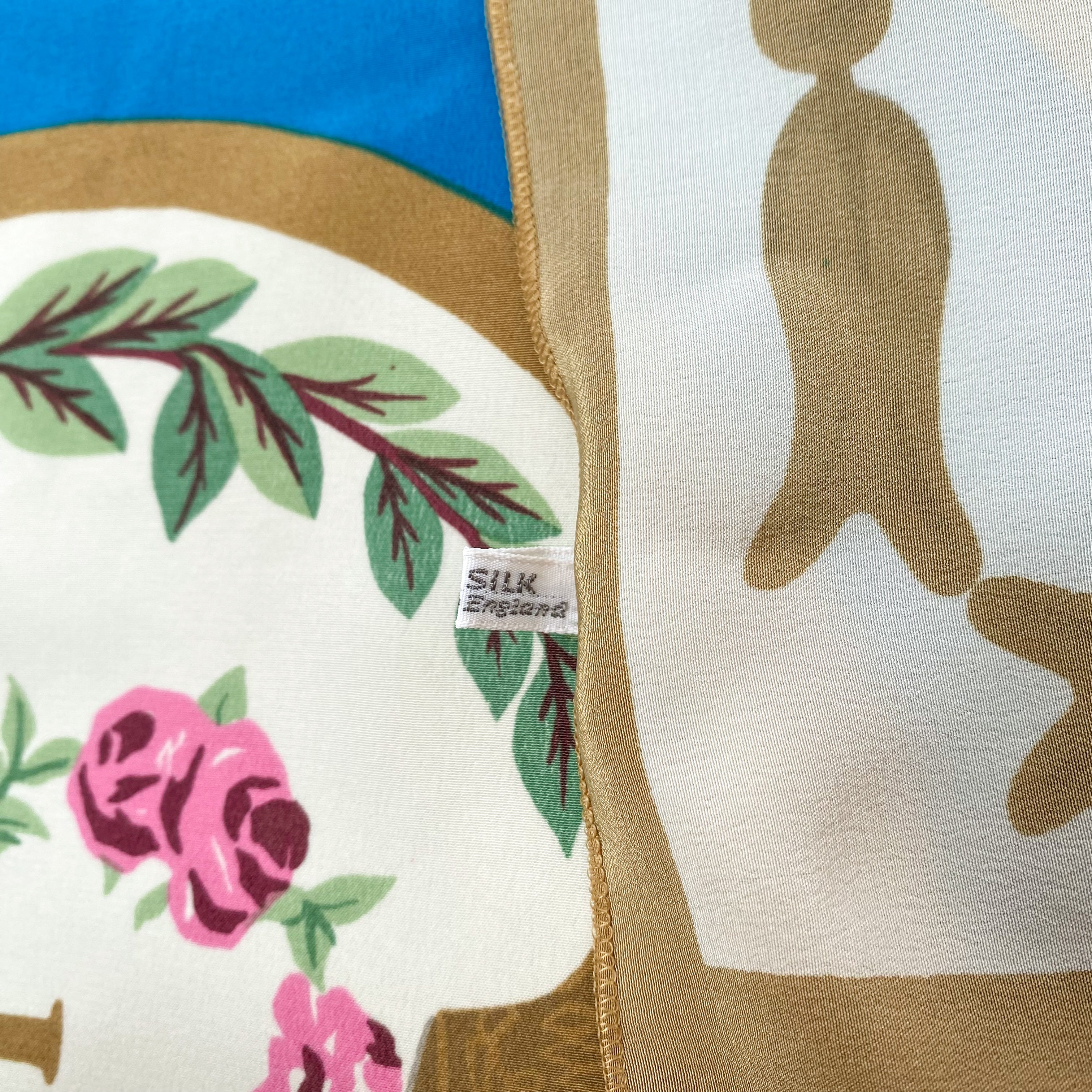 Striking Floral Large Silk Scarf