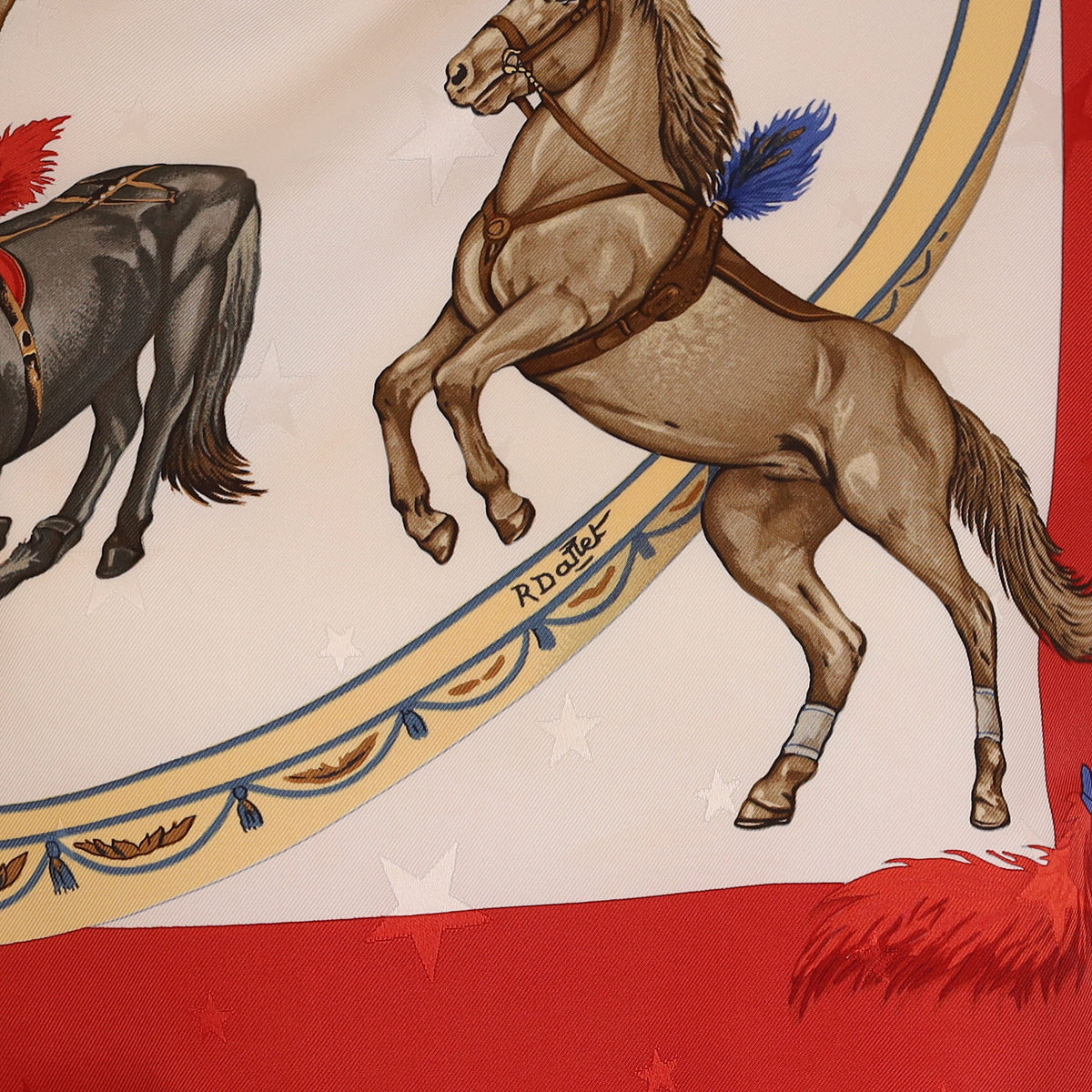 Hermès En Piste Silk Scarf