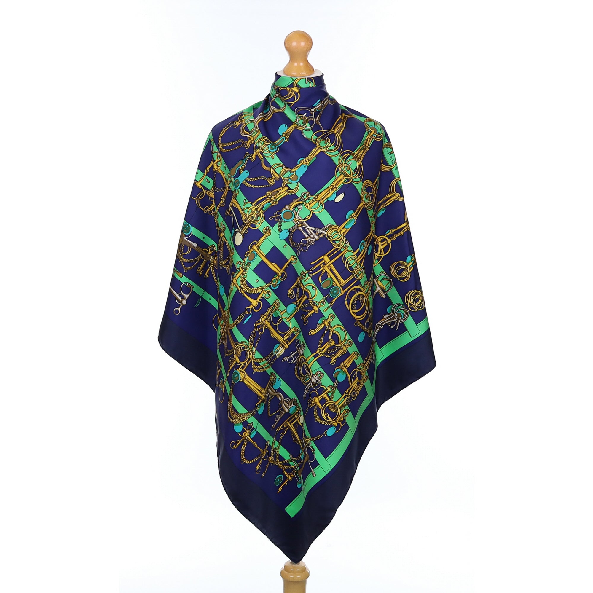 Hermès Mors & Filets Silk Scarf