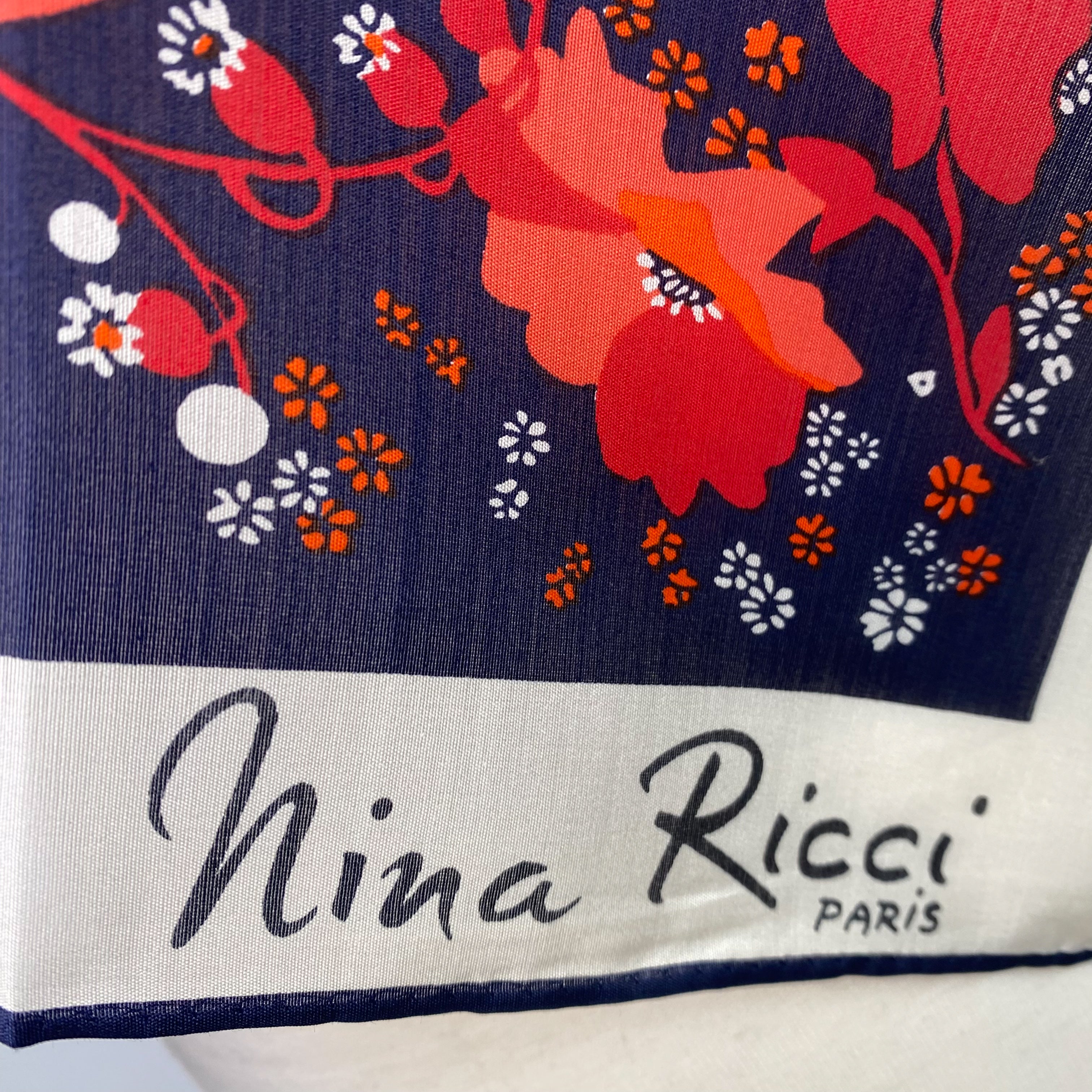 Brand New Nina Ricci Vintage Silk Scarf