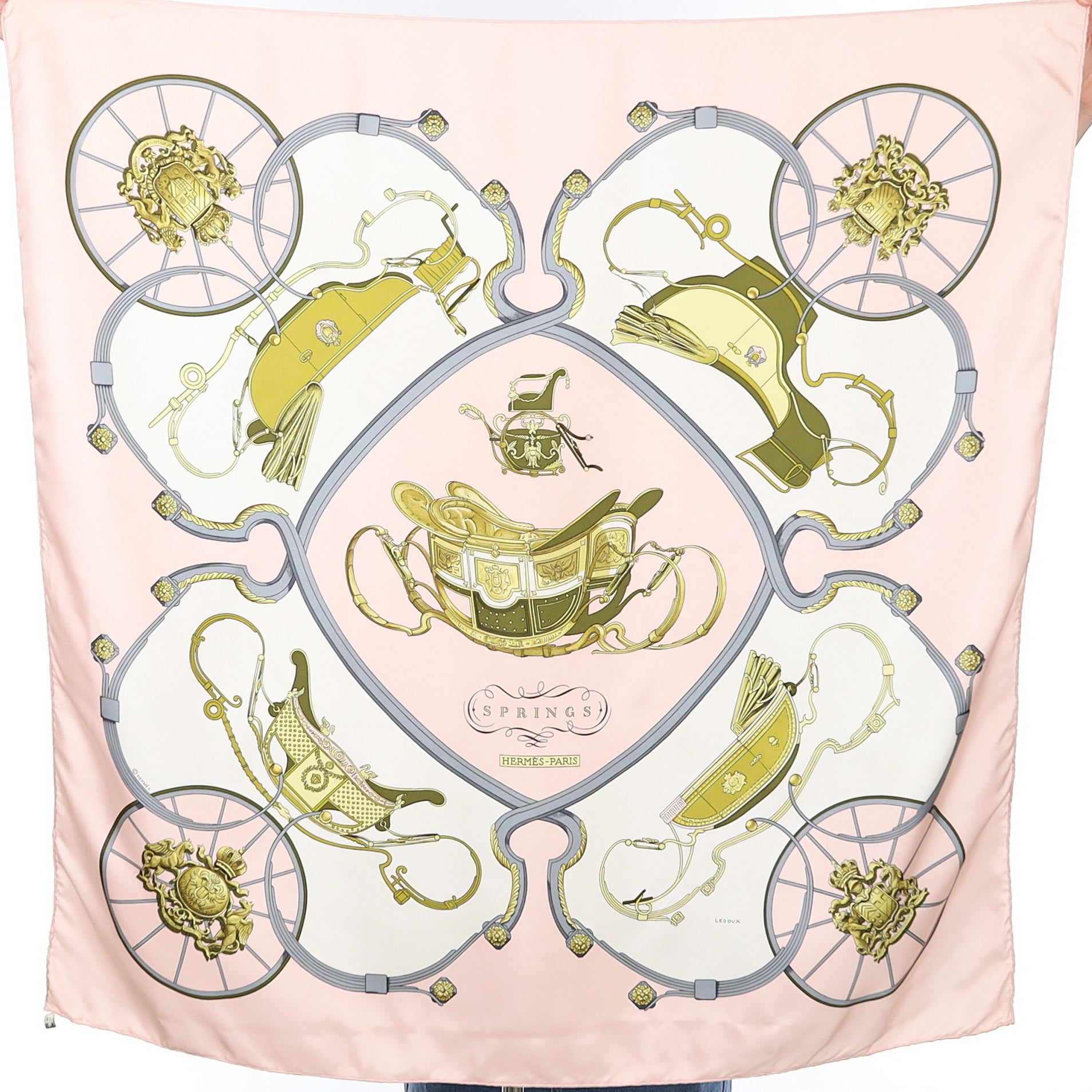 Hermès Springs Silk Scarf