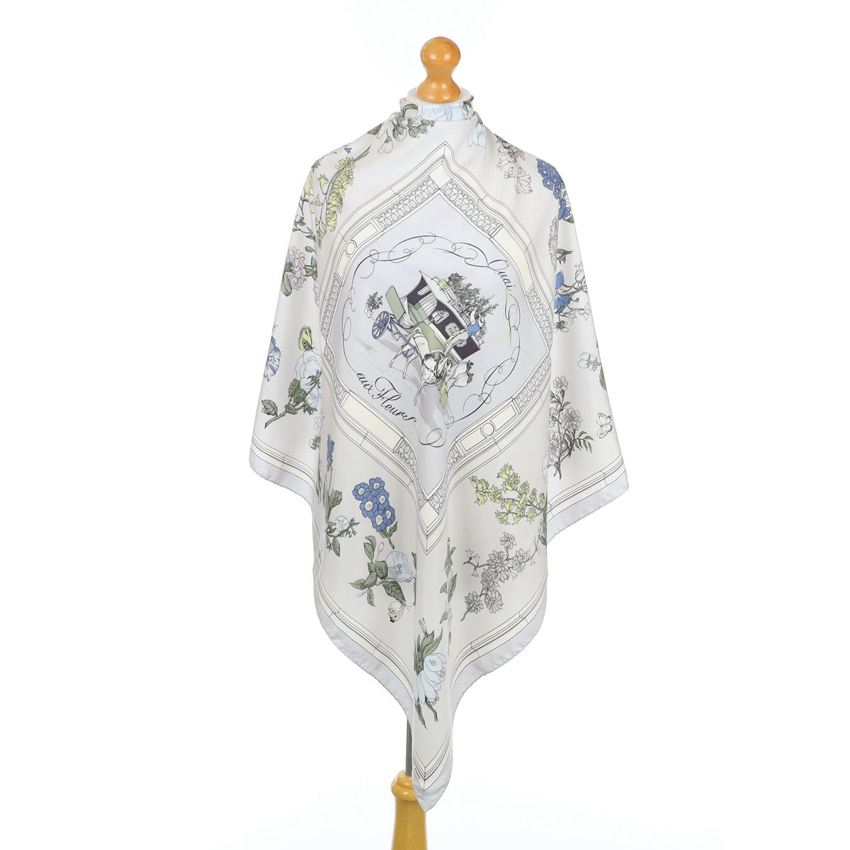 Hermès Quai Aux Fleurs Designer Silk Scarf