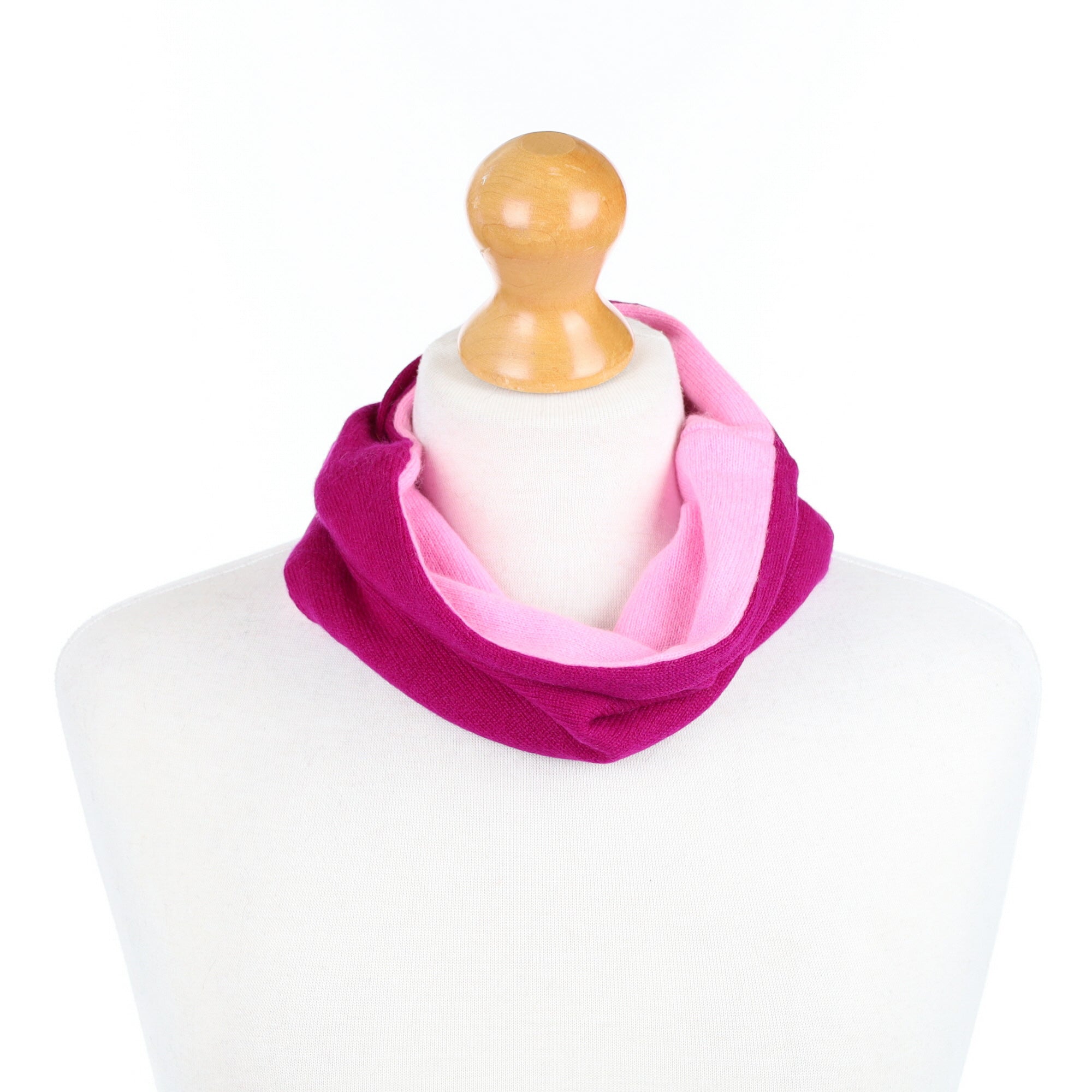 Fuchsia Purple and Barbie Pink Neck Warmer