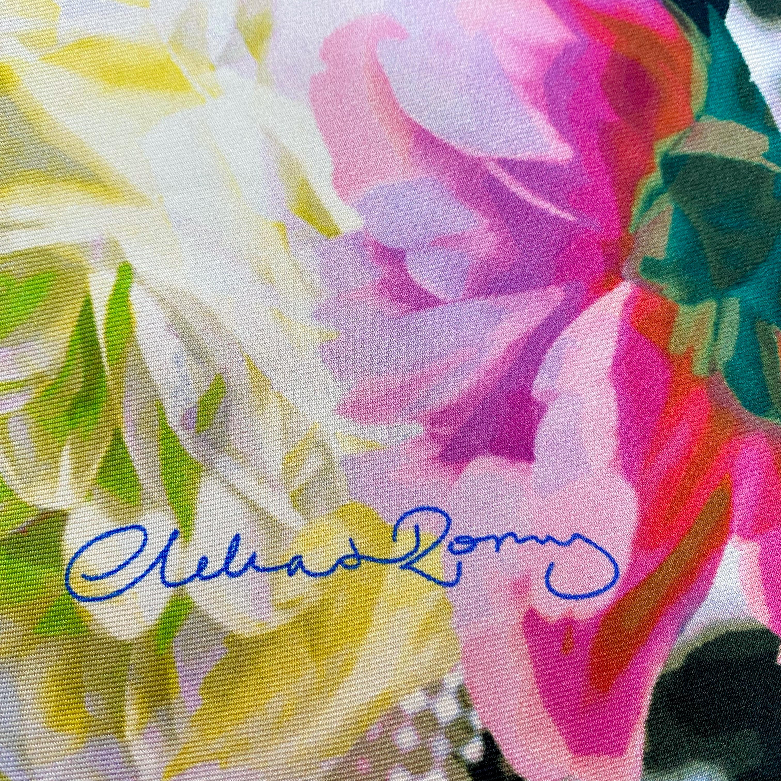 Clelia & Romy Abstract Silk Scarf