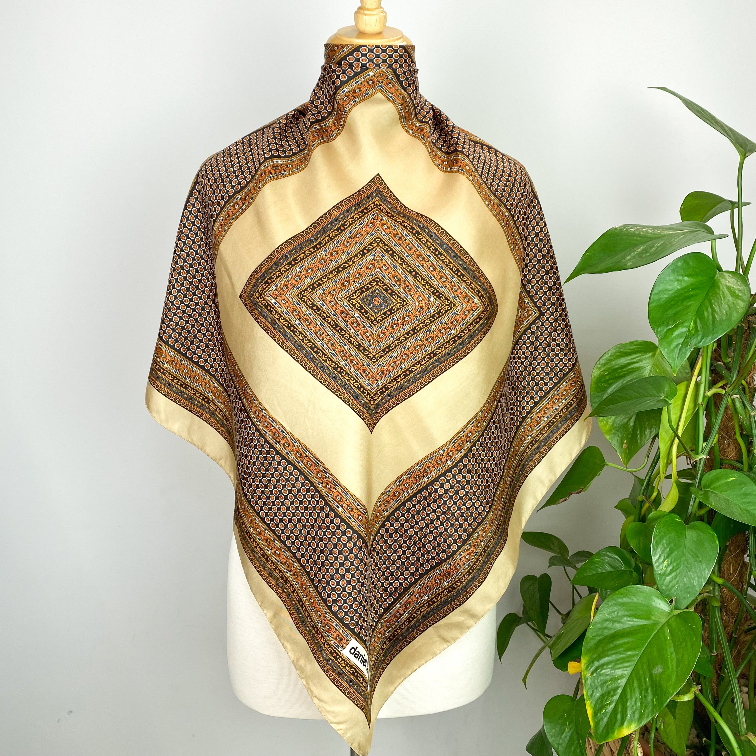 Vintage Daniel La Forêt Silk Scarf