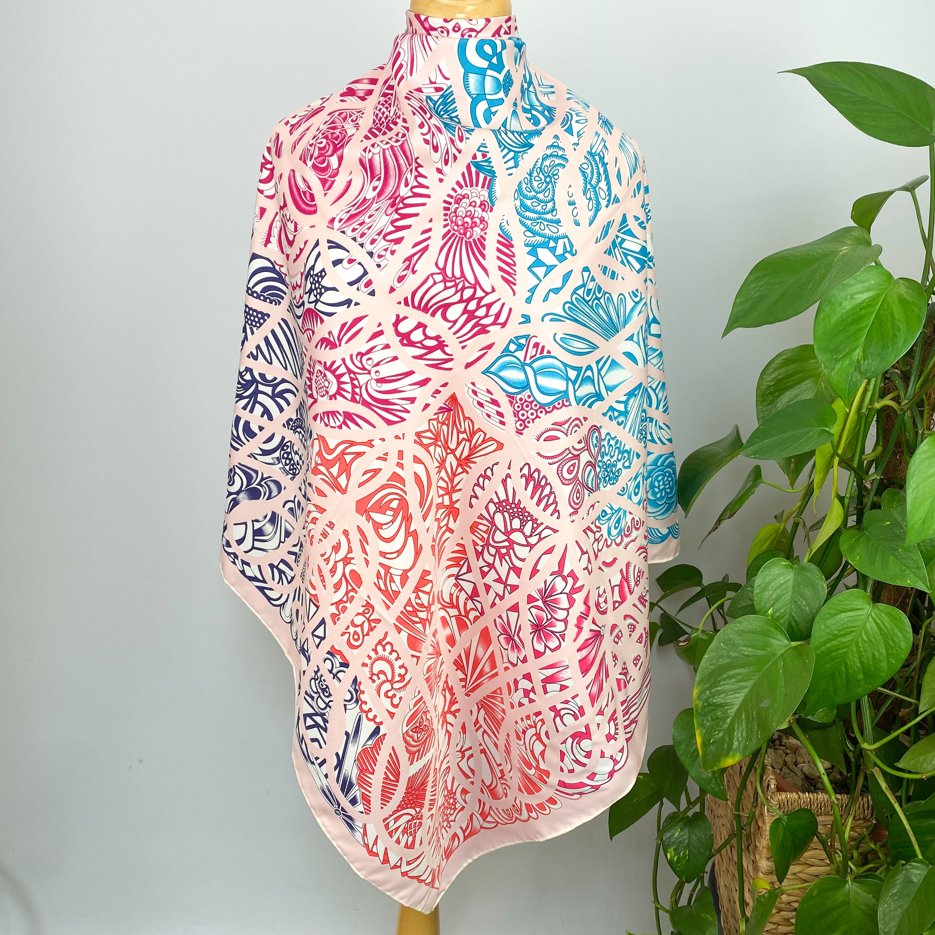 Immaculate Large French Silk Scarf