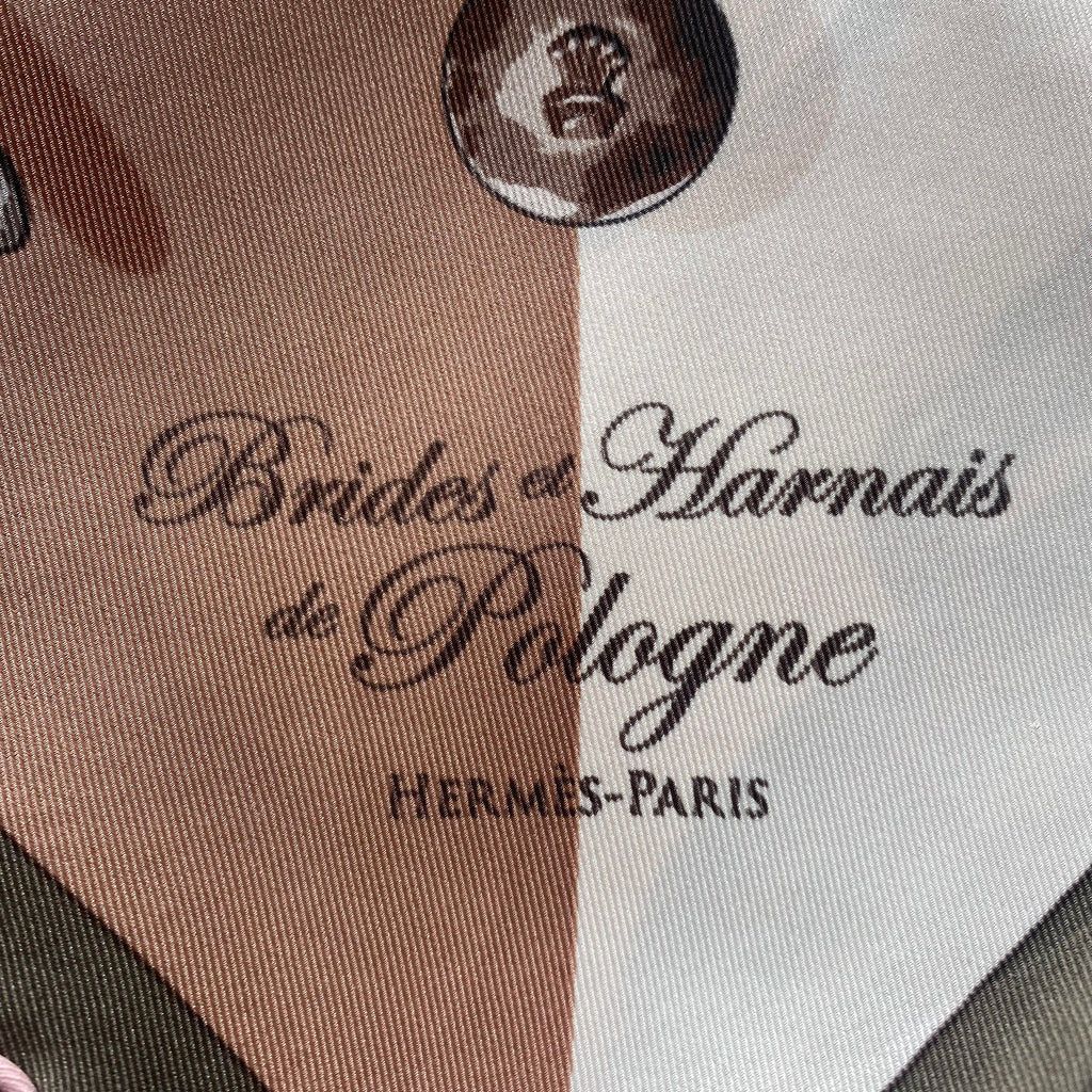 Boxed Hermès Brides et Harnais de Pologne 70 Silk Scarf