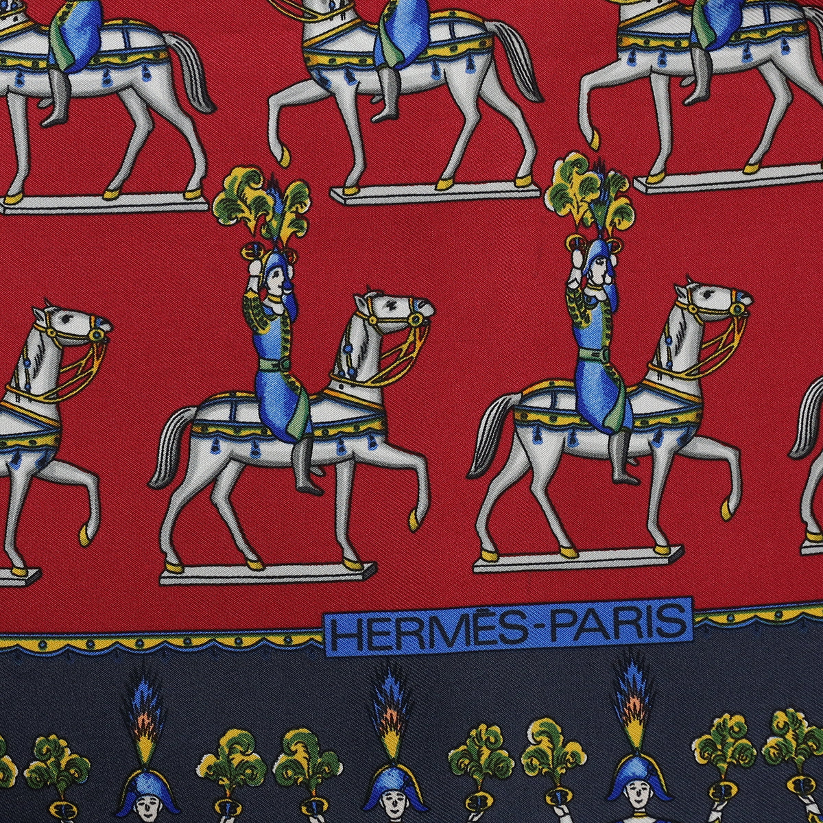 Hermès Les Artificiers Silk Scarf