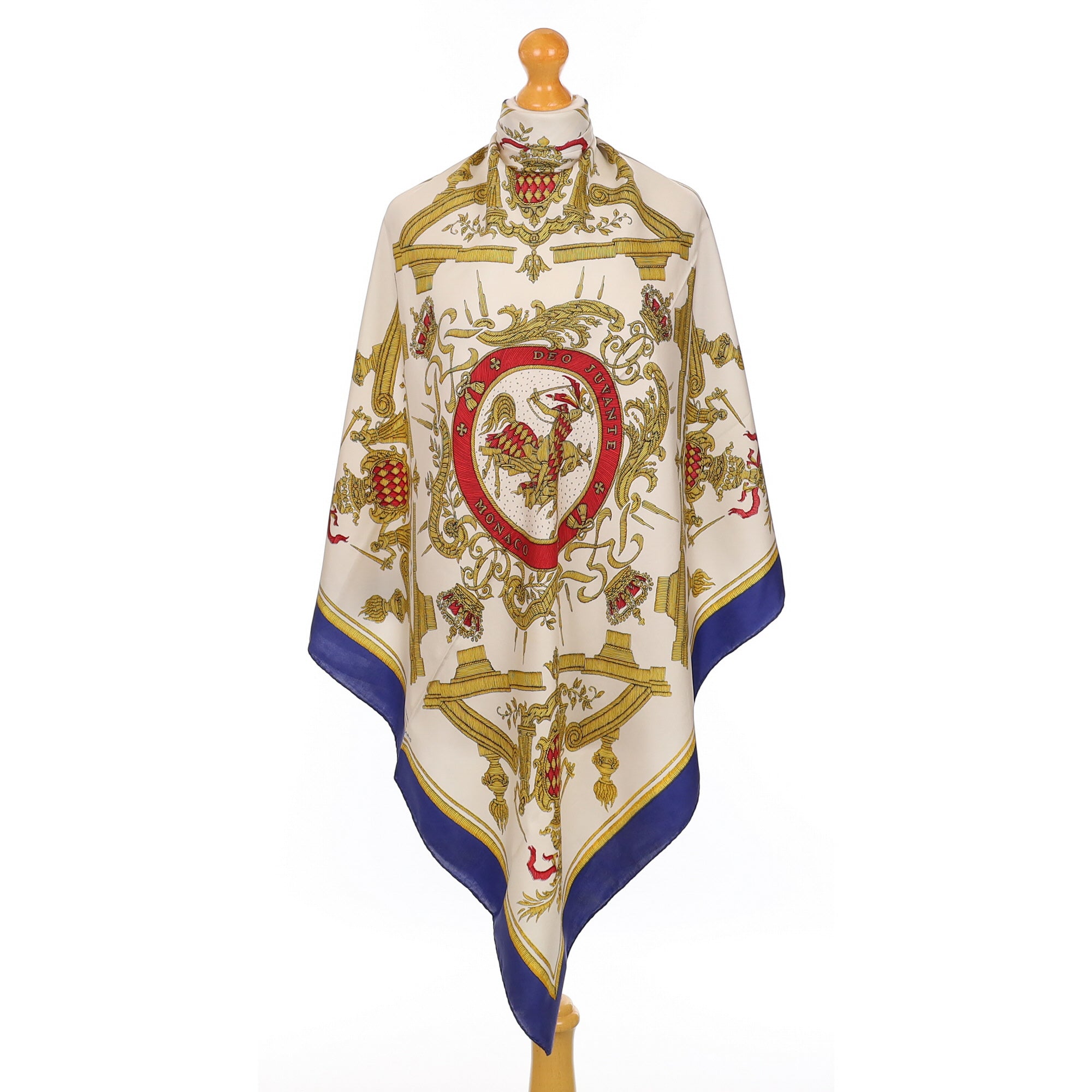 Hermès Deo Juvante Monaco Vintage Silk Scarf Quite Rare