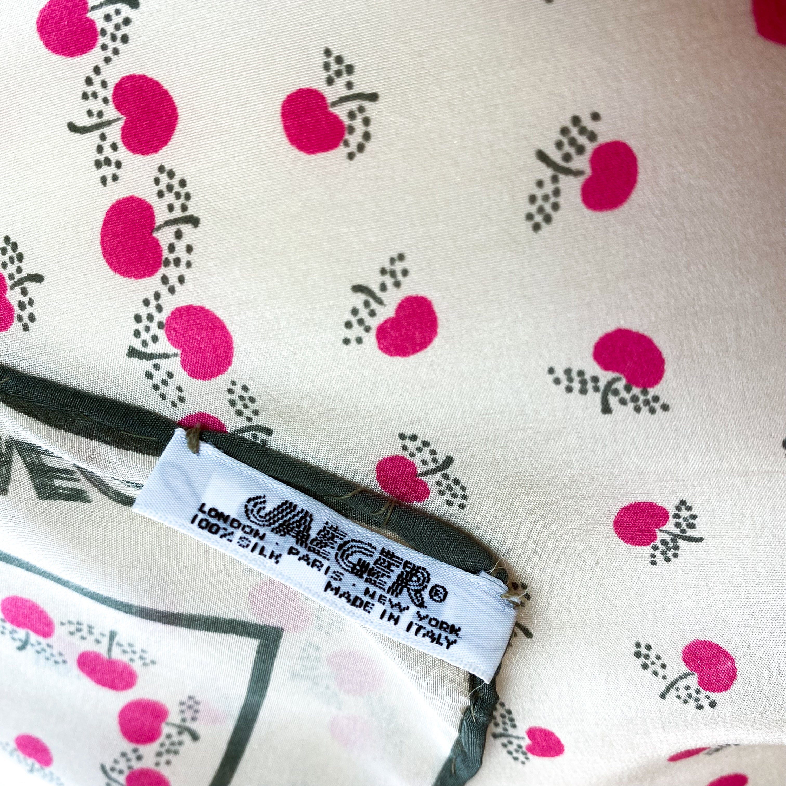 1970s Jaeger Vintage Silk Scarf