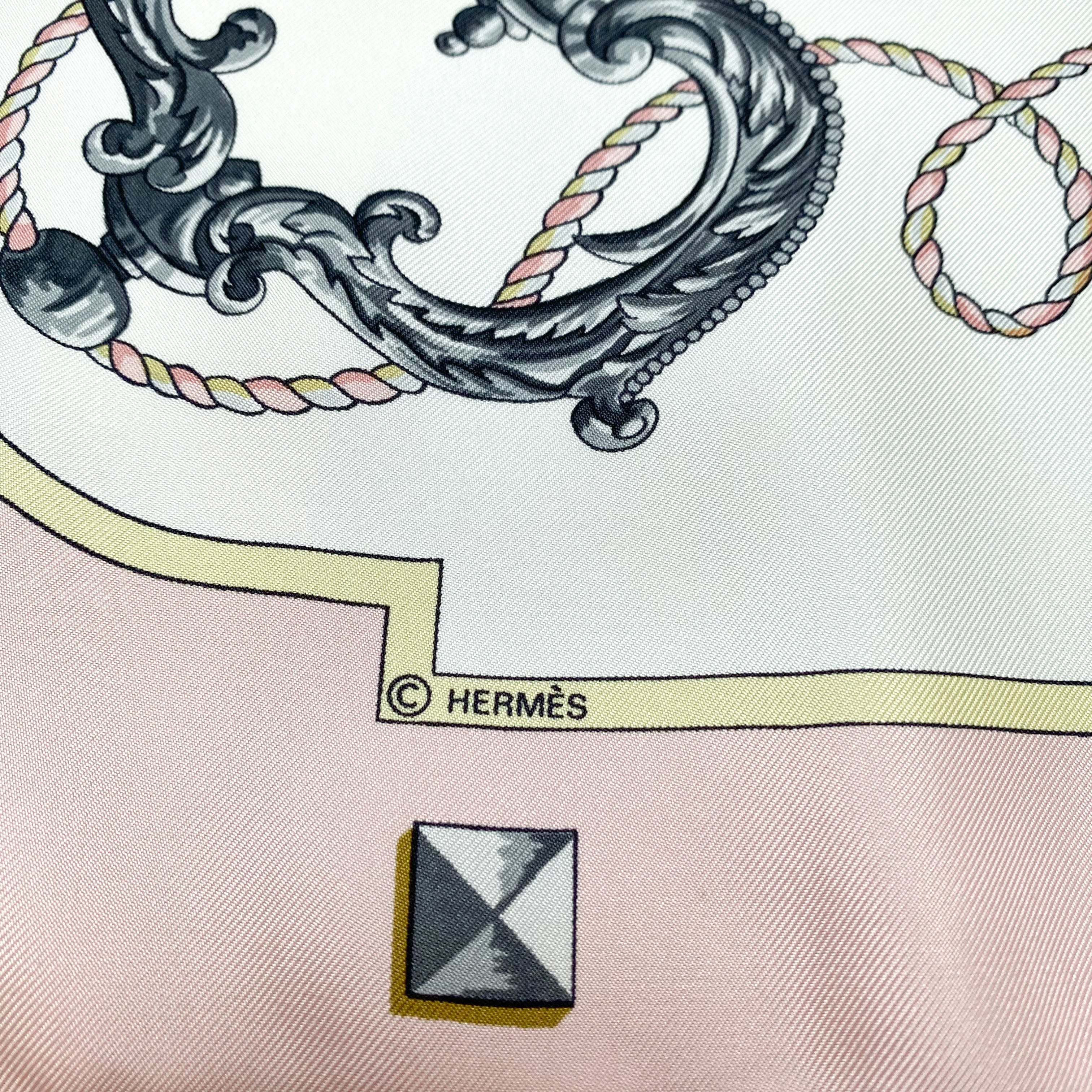 Boxed Hermès Les Clefs Silk Scarf