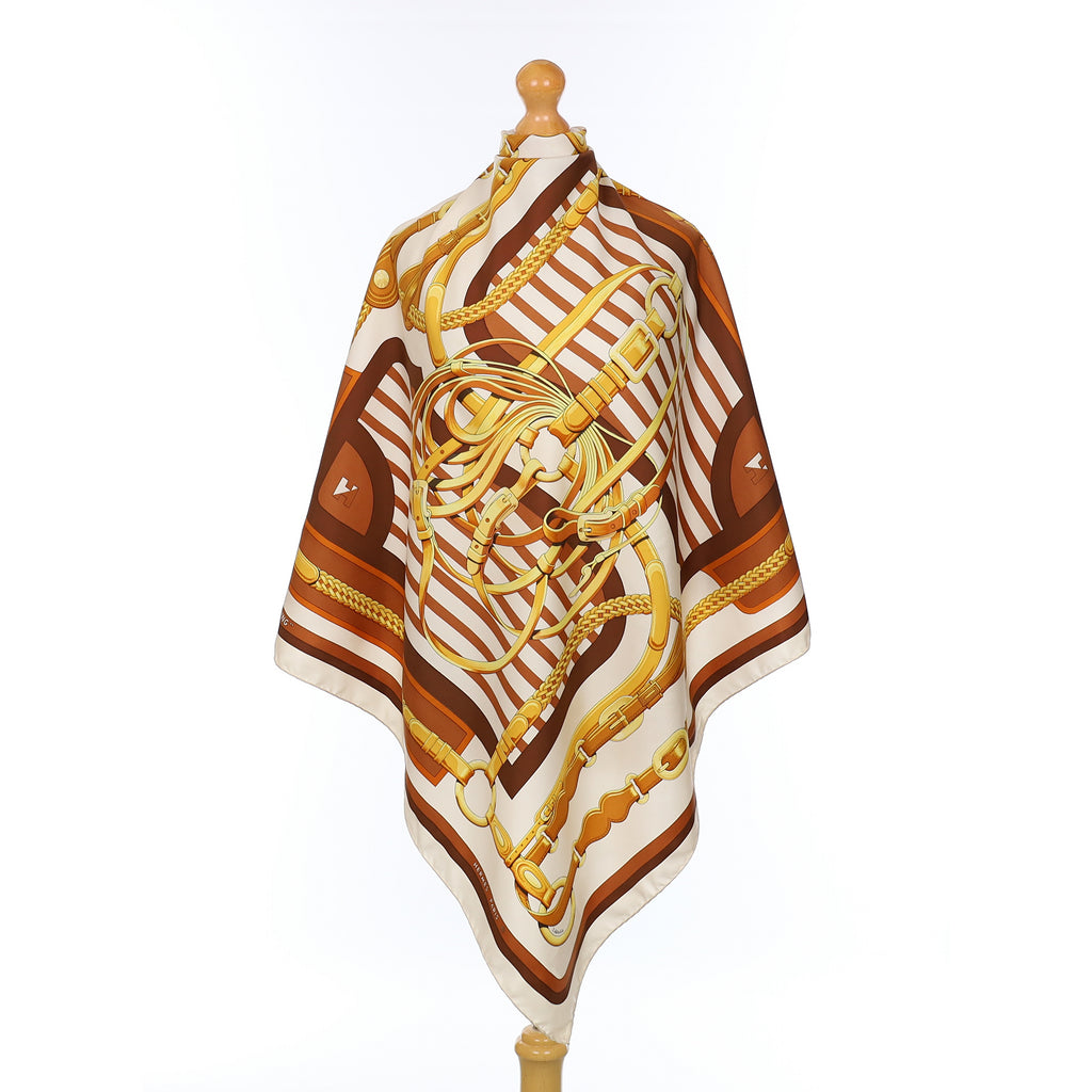 Hermès Coaching Silk Scarf