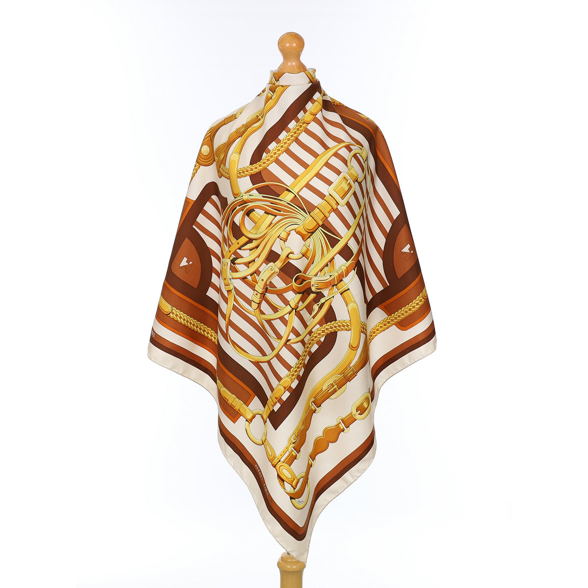 Hermès Coaching Silk Scarf