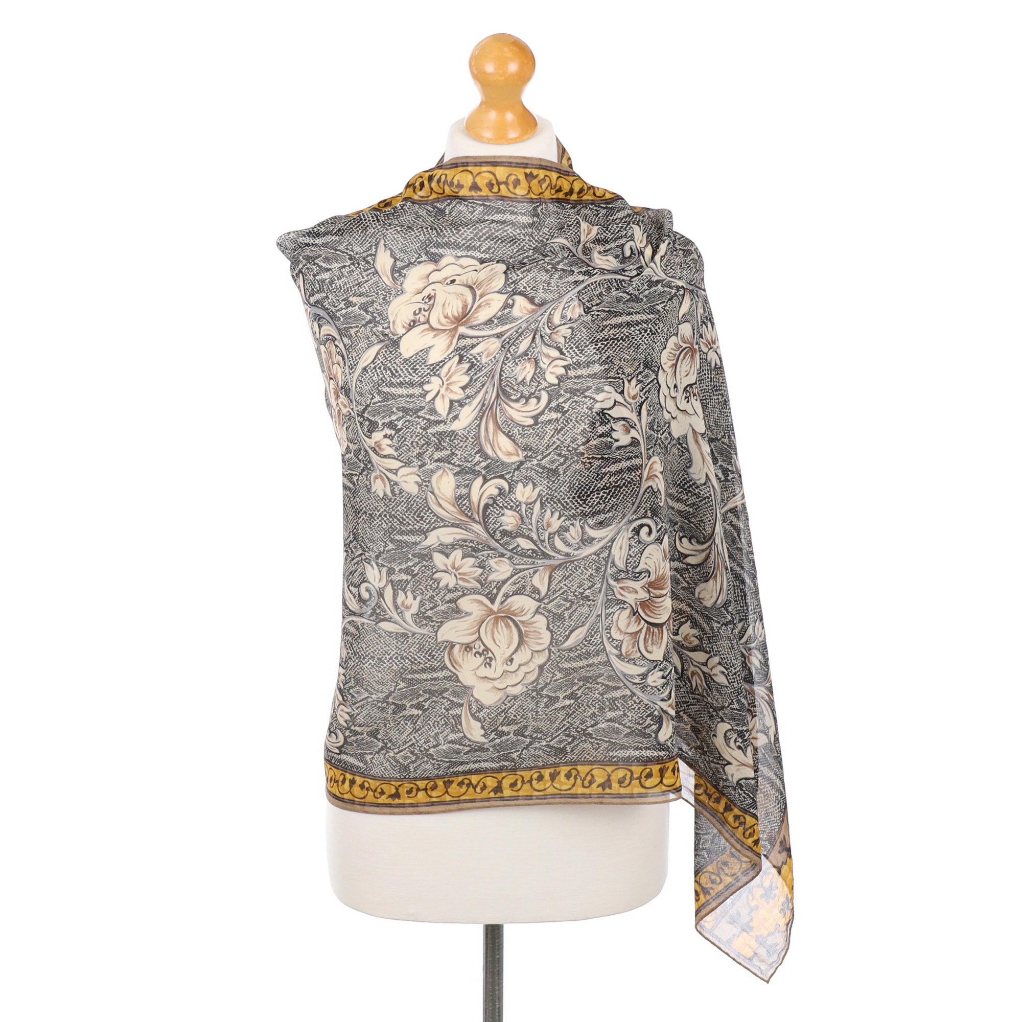 Italian Wrap Style Silk Scarf