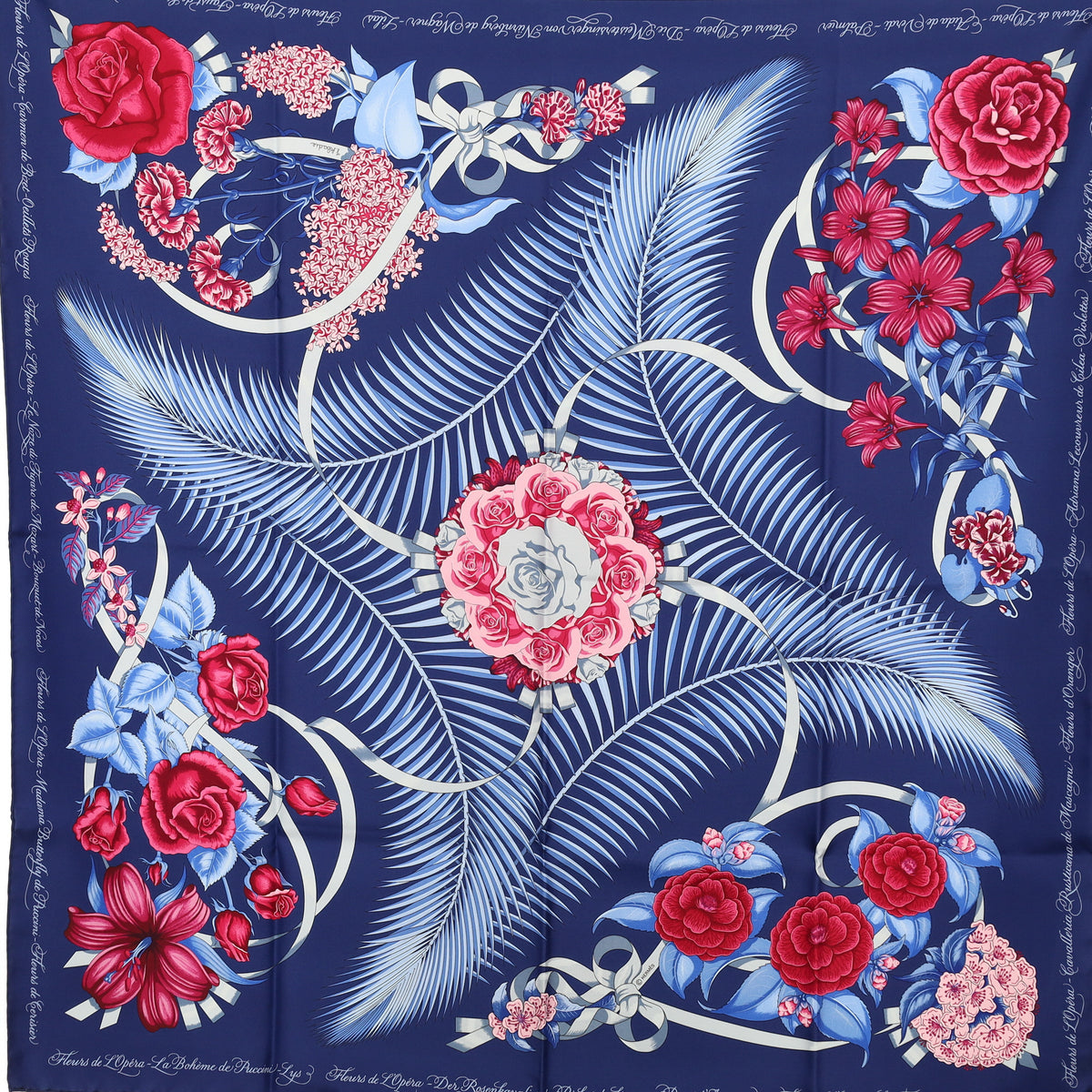Hermes Fleurs De L’opéra  Silk Scarf