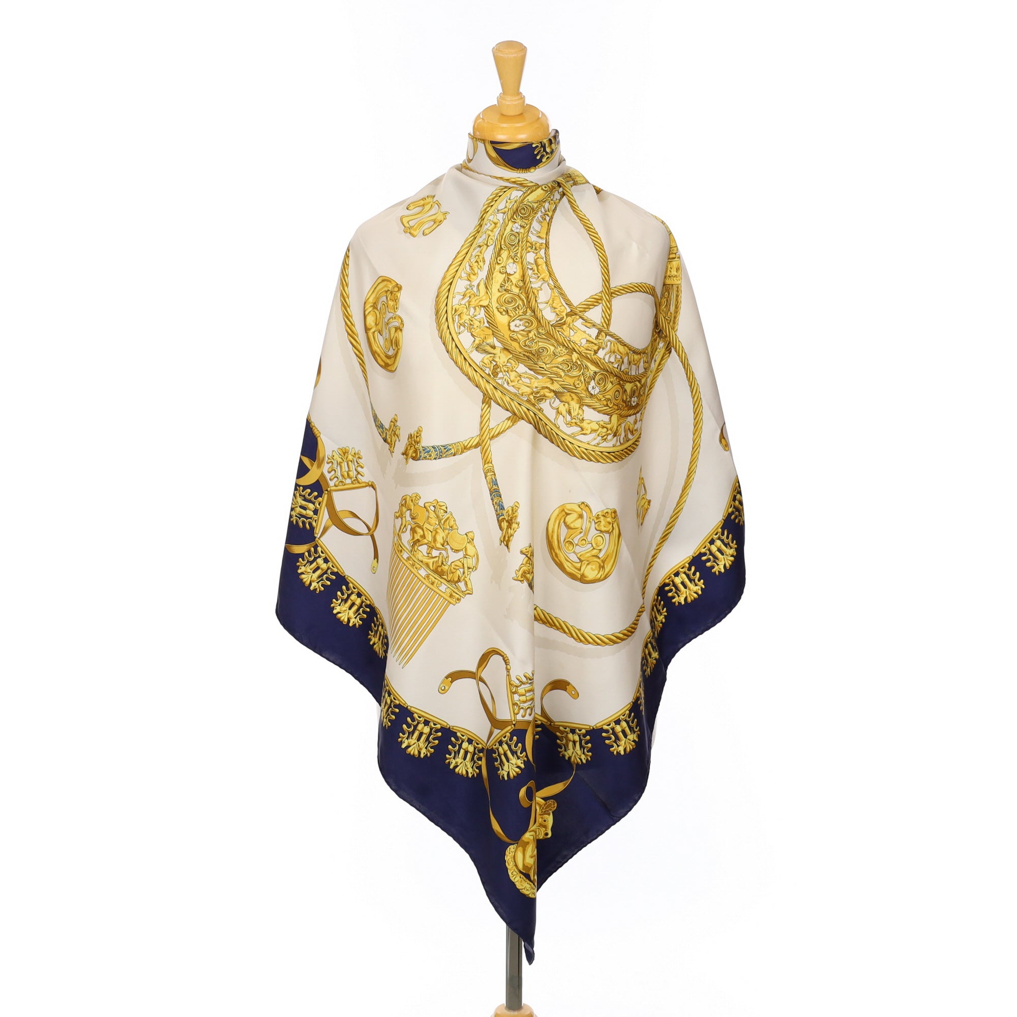 Hermès Les Cavaliers D’Or Silk Scarf