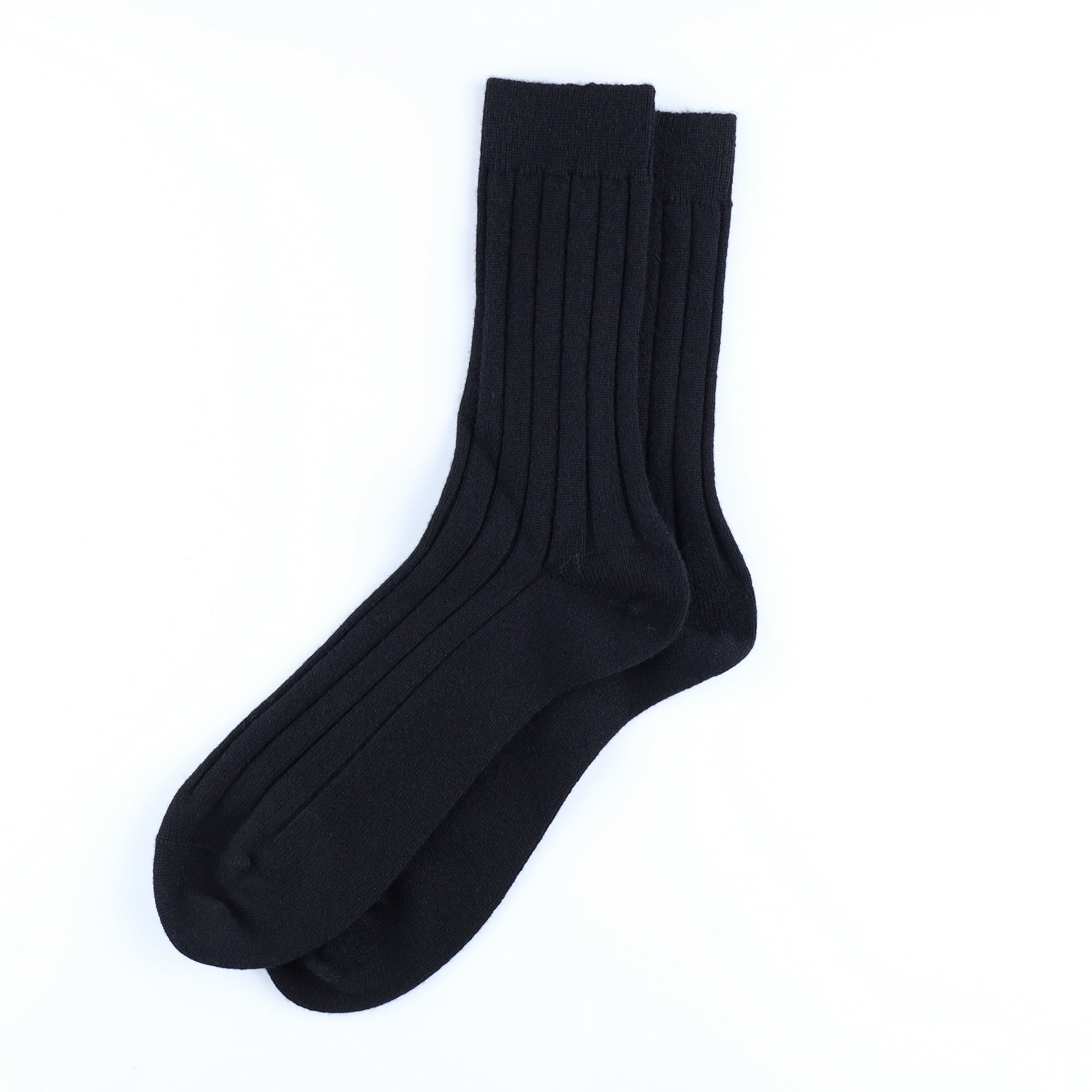 Men’s Brand New Scottish Black Cashmere Every Day Socks UK 7-9