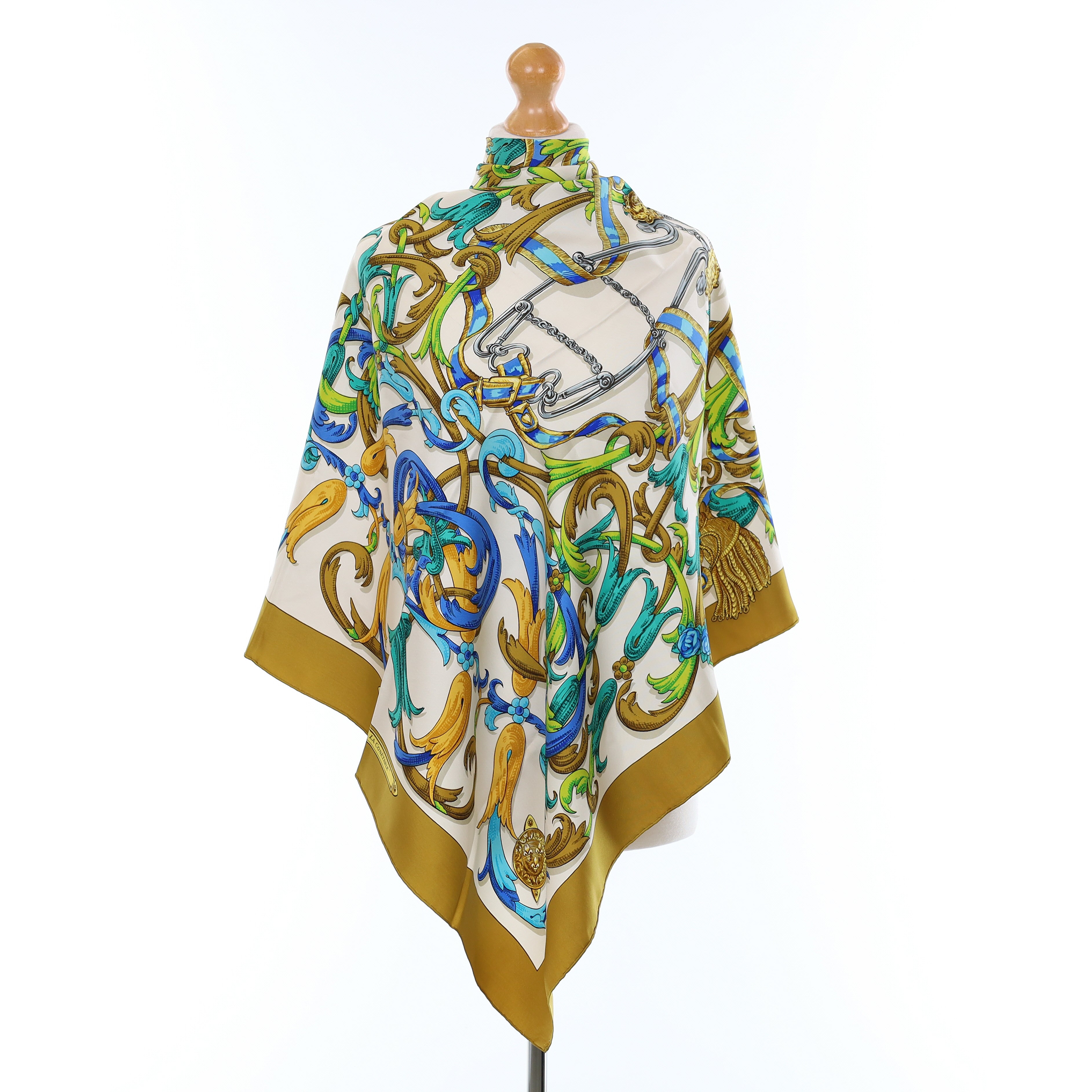 Hermès Le Mors A La Conétable Silk Scarf