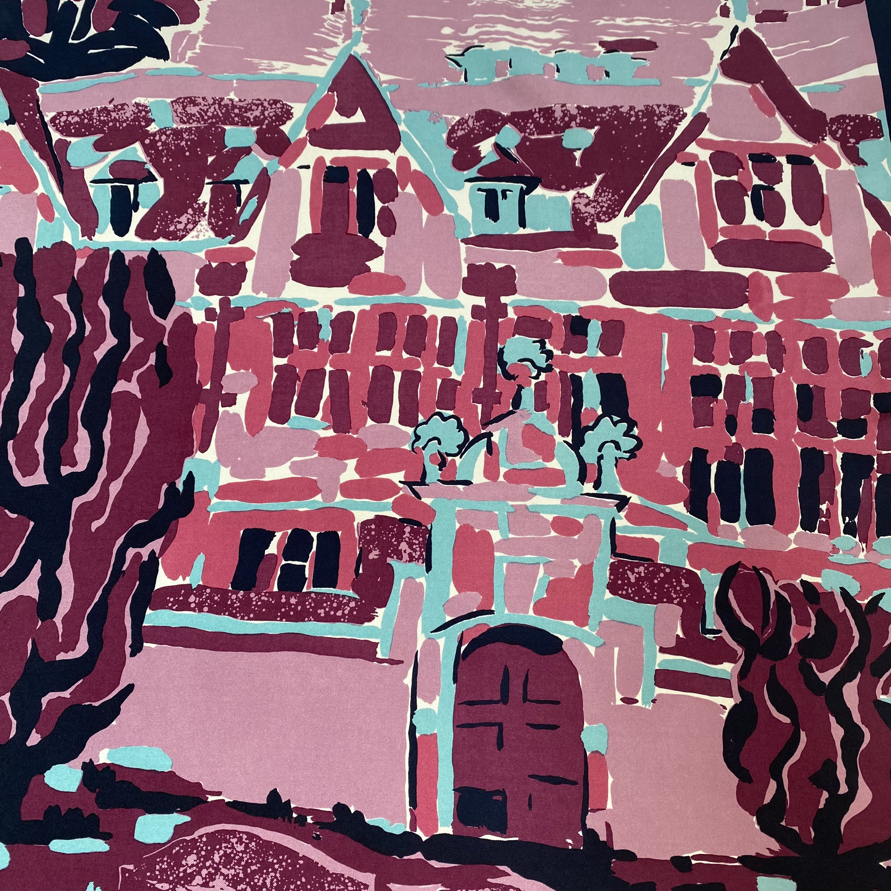 Abstract Building Beckford Silk Scarf