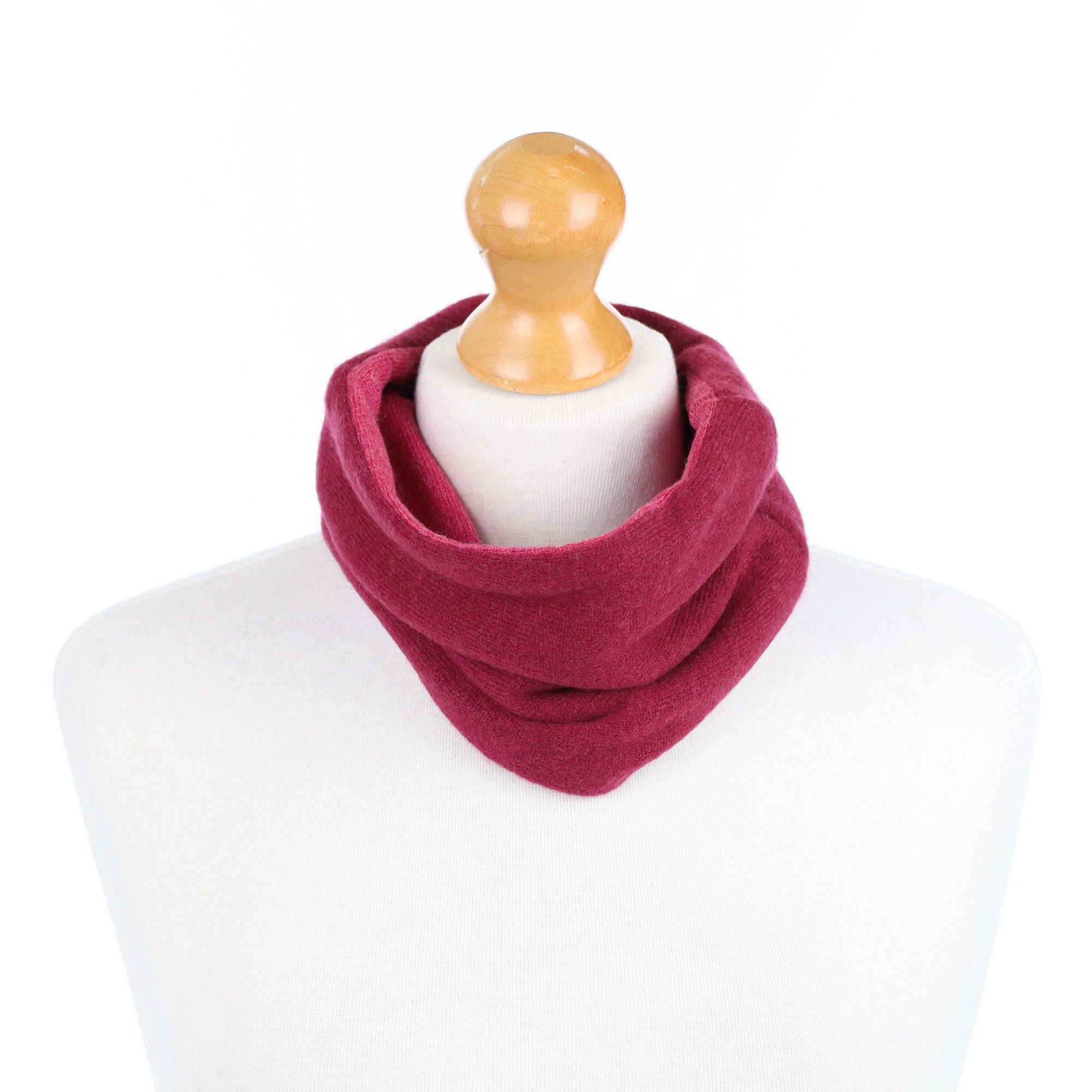 Two Tone Burgundy Neck Warmer