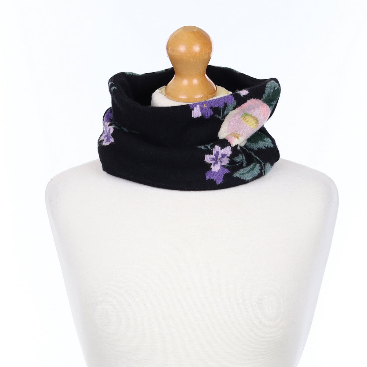 Black Floral Neck Warmer