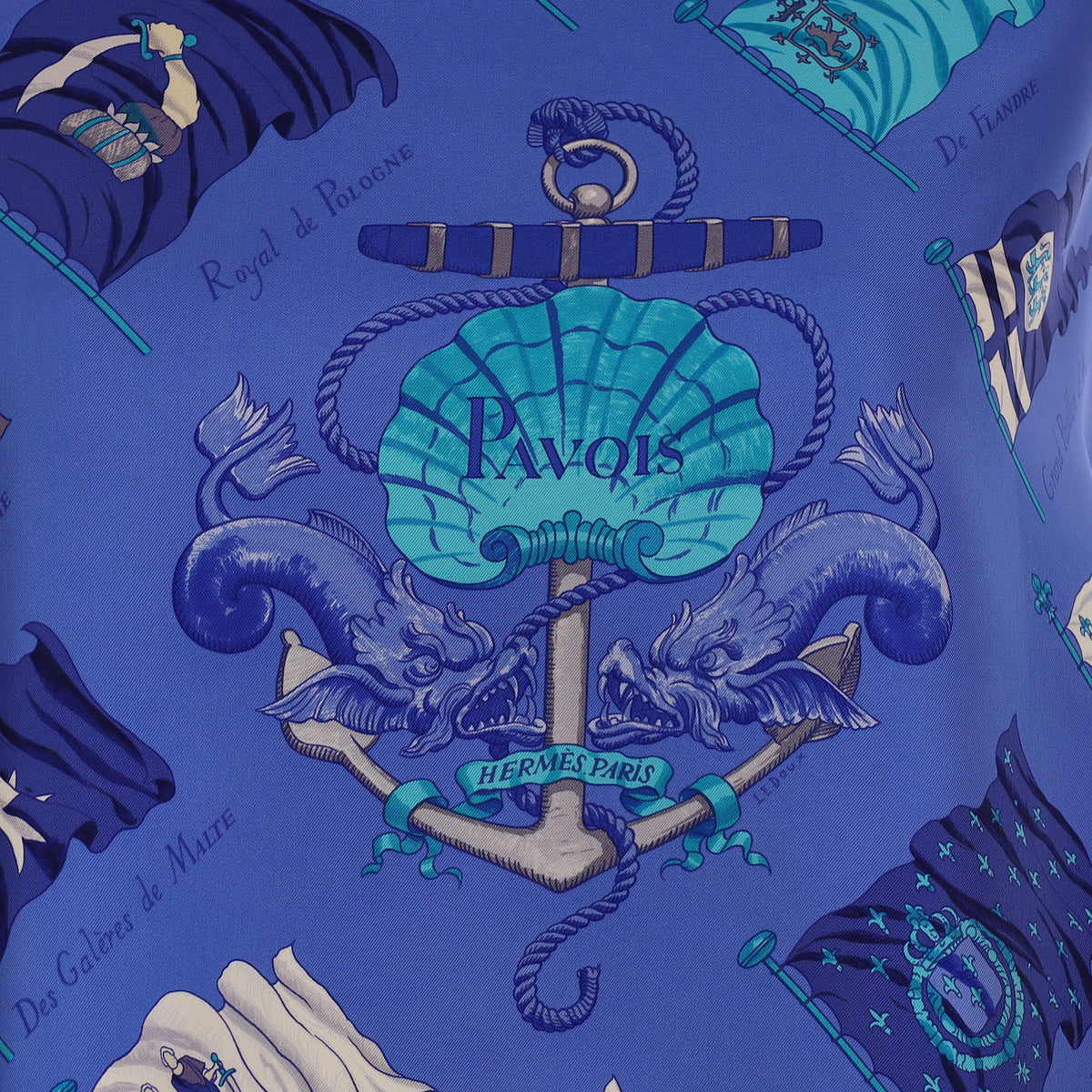 Hermès Pavois Silk Scarf