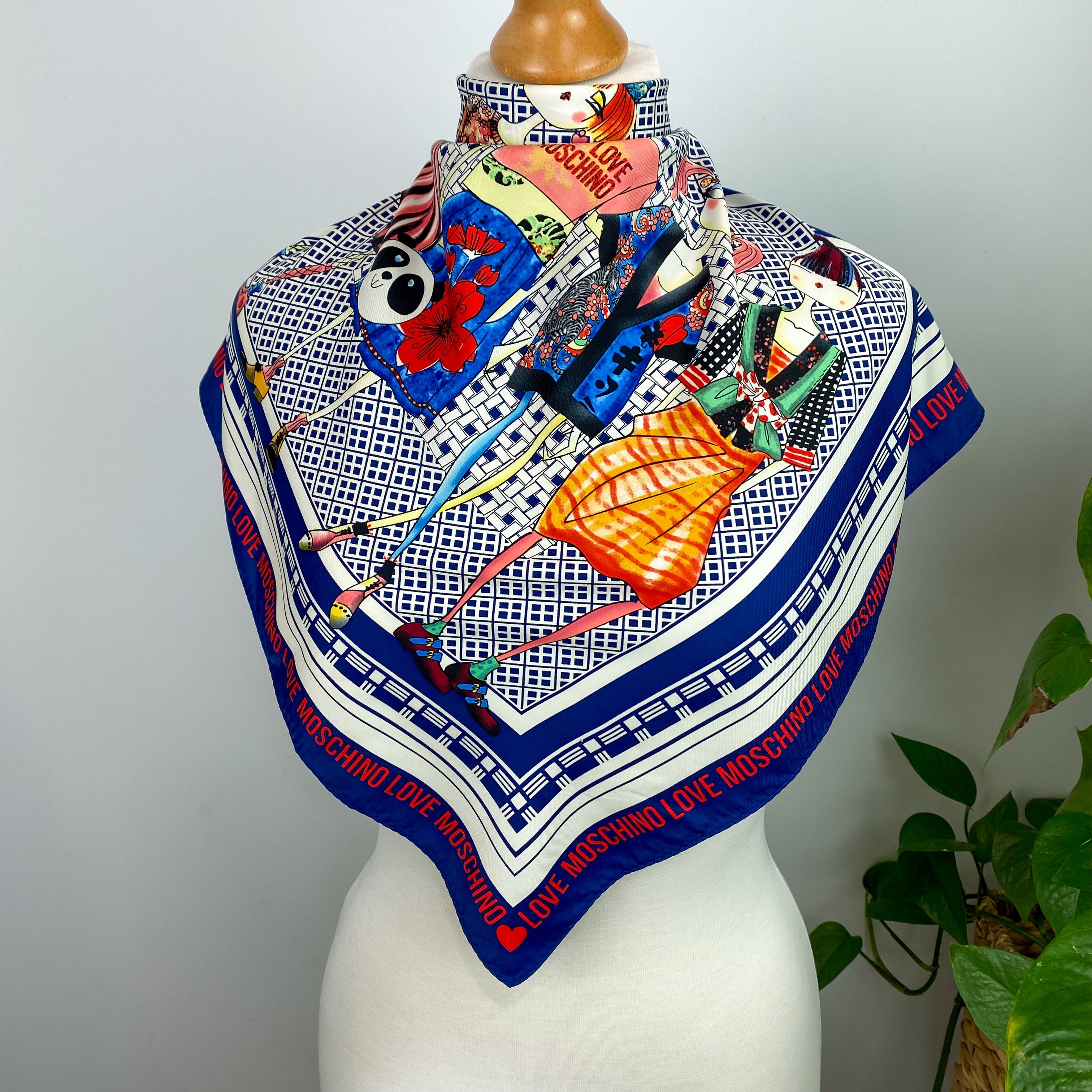 Moschino Models Silk Scarf