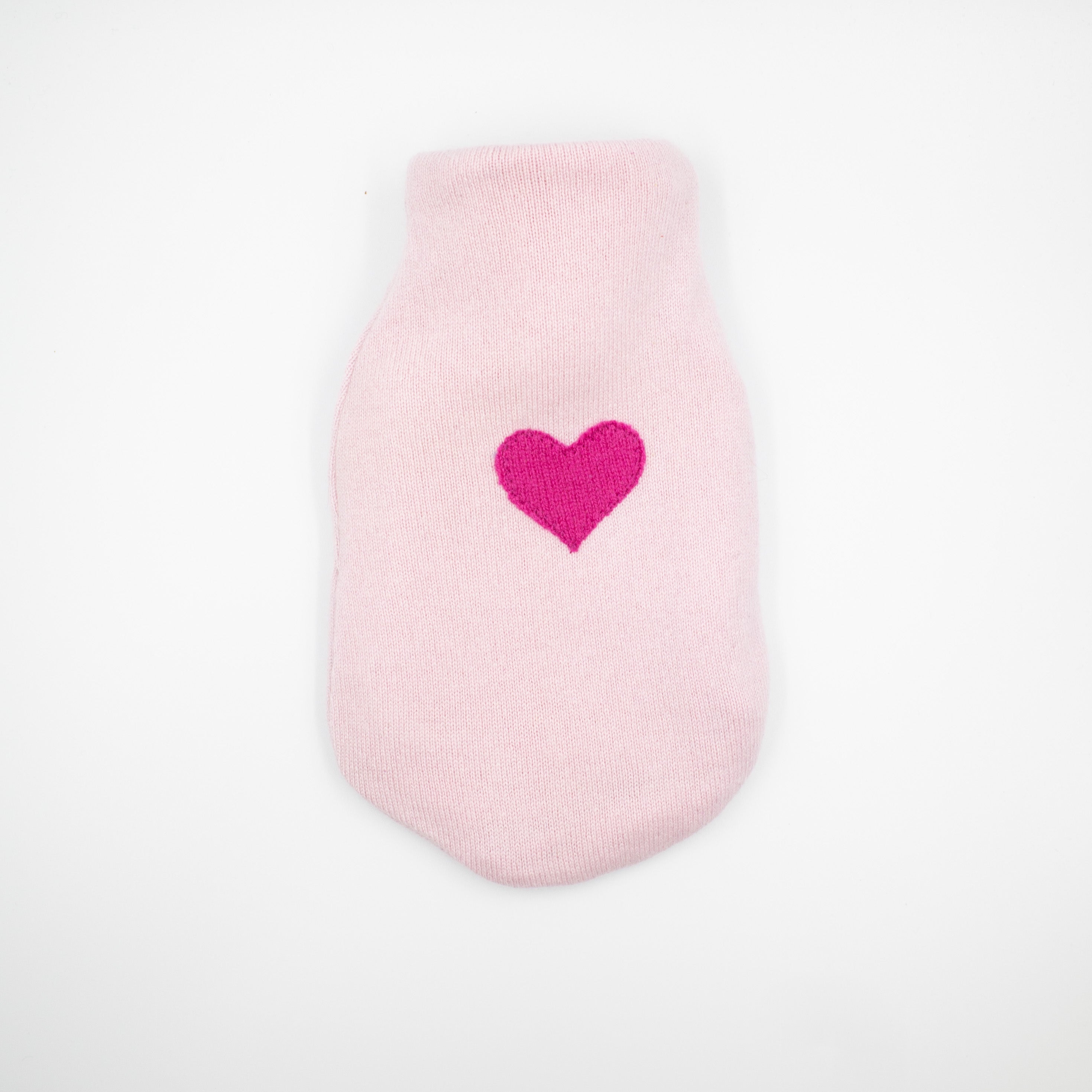 Carnation Pink Cashmere Small Hot Water Bottle