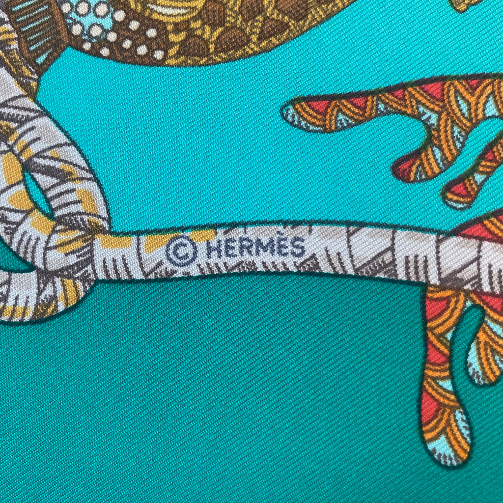 Brand New Boxed Hermès Grands Fonds Scarf