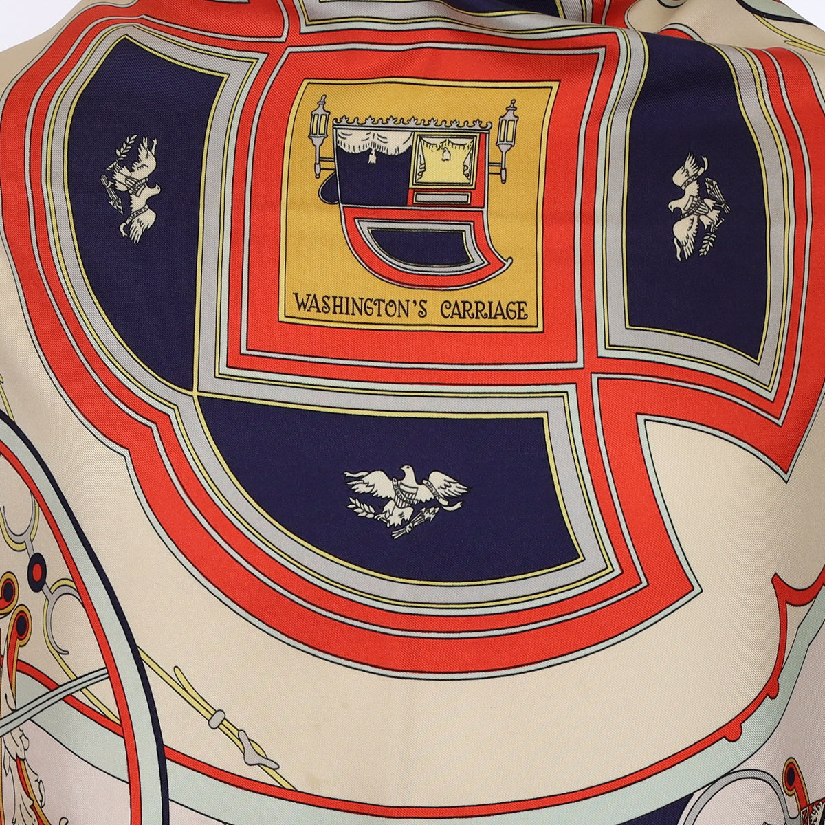 Hermès Washington’s Carriage Silk Scarf
